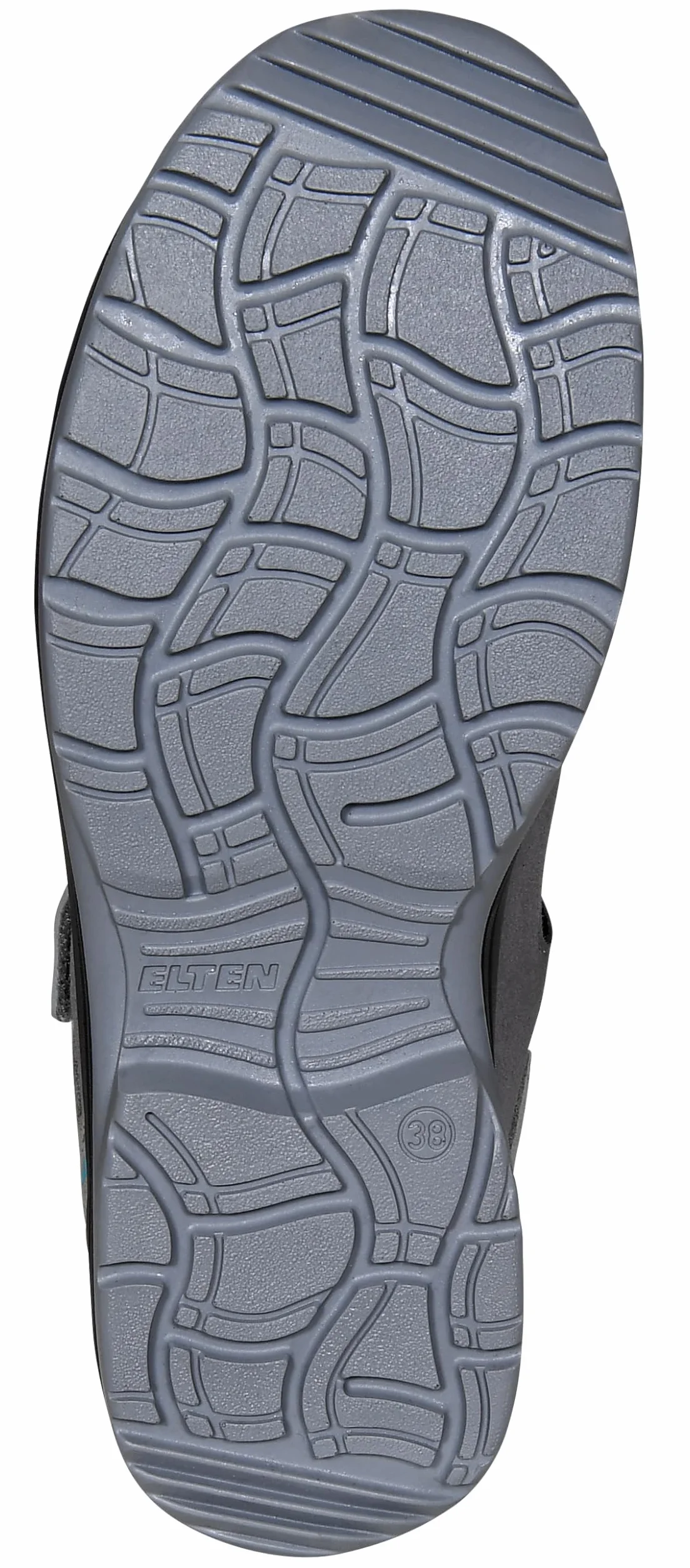 ELTEN Kobiety Elten Sicherheitsschuhe Mila Aqua Easy Esd S1, Damen, Sportlich, Leicht, Grau/Aqua, Stahlkappe, Klettverschlussbuty ochronne