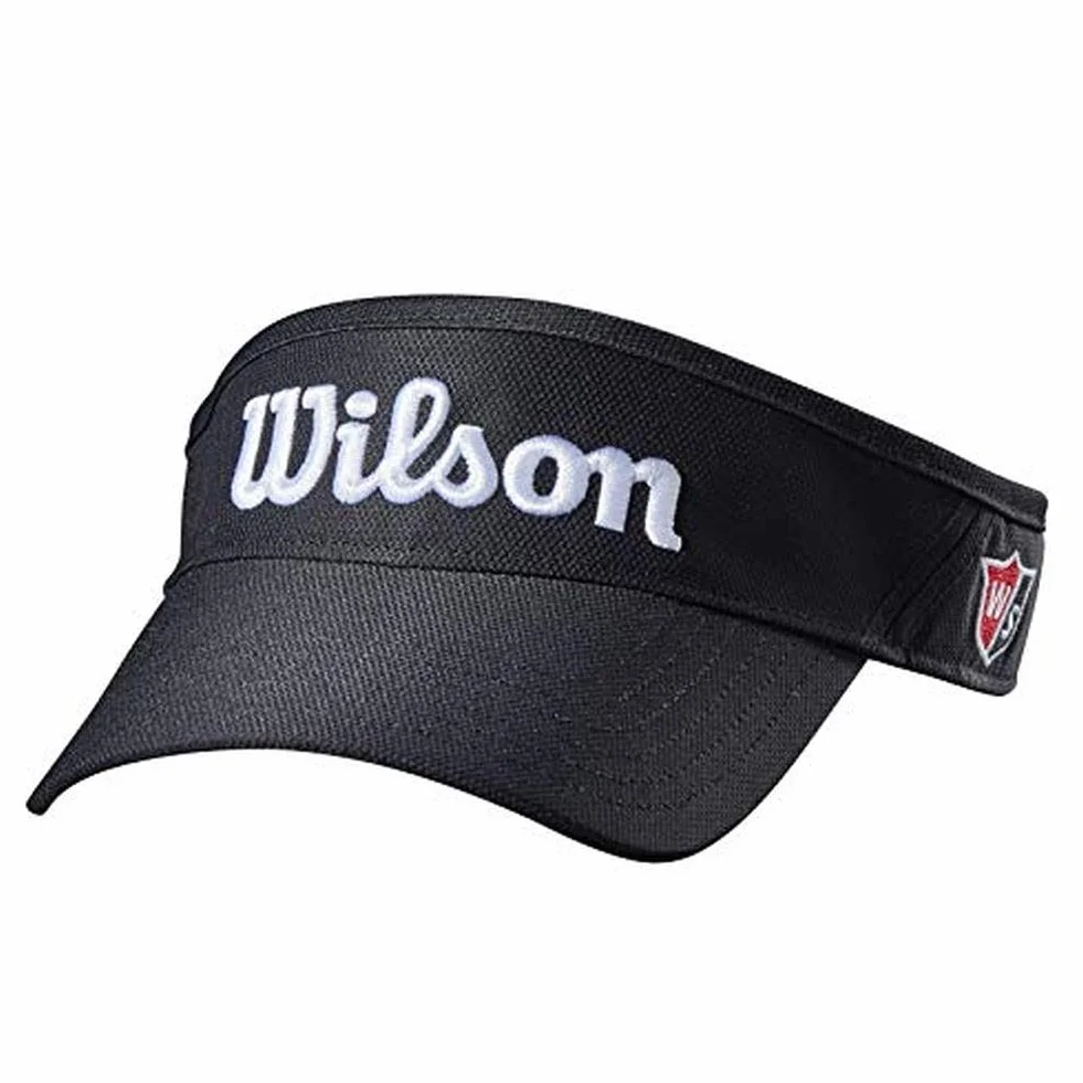 Wilson Osłona dla personelu czarny regulowany rozmiar zakrzywiony daszek poliester WGH6300BL