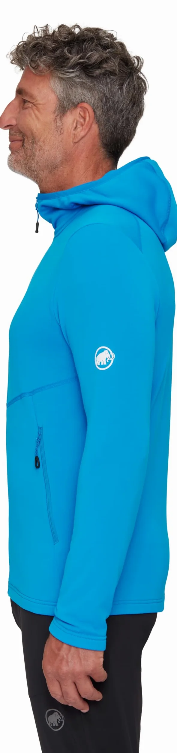 Mammut Aconcagua Light ML Hooded Jacket Men – Męska Bluza z Kapturem | Lekka i Polarowa | Glacier Blue, Rozmiar XL