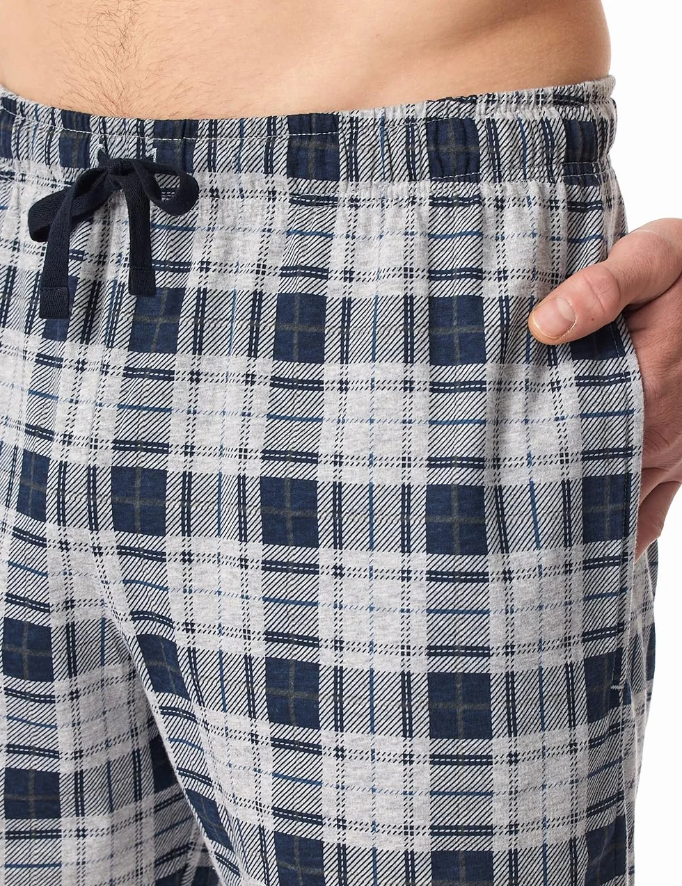 Schiesser Dolna część od piżamy Mężczyźni Schiesser Herren Schlafhose Kurz Bermuda Web - Mix + Relax - Organic Cotton