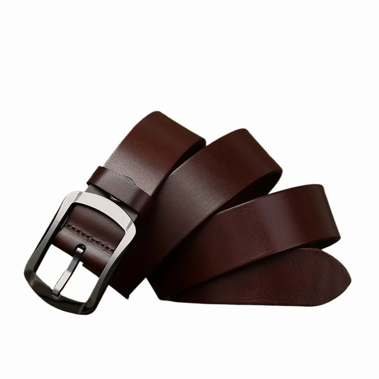 3,8 cm szpilka ceramiczna klamra skóra bydlęca męski pasek w talii paski do dżinsów Casual Homme
