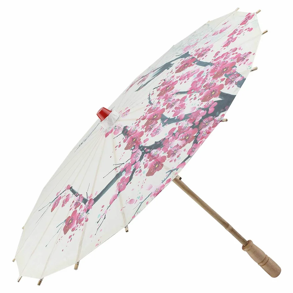 Parasole Mały Rozmiar Chowany Klasyczny Ręcznie Robiony Olejowany Papierowy Parasol Chińska Japońska Sztuka Orientalna Taniec Klasyczny Kwiat Śliwki Malarstwo Przeciwdeszczowy Parasol,