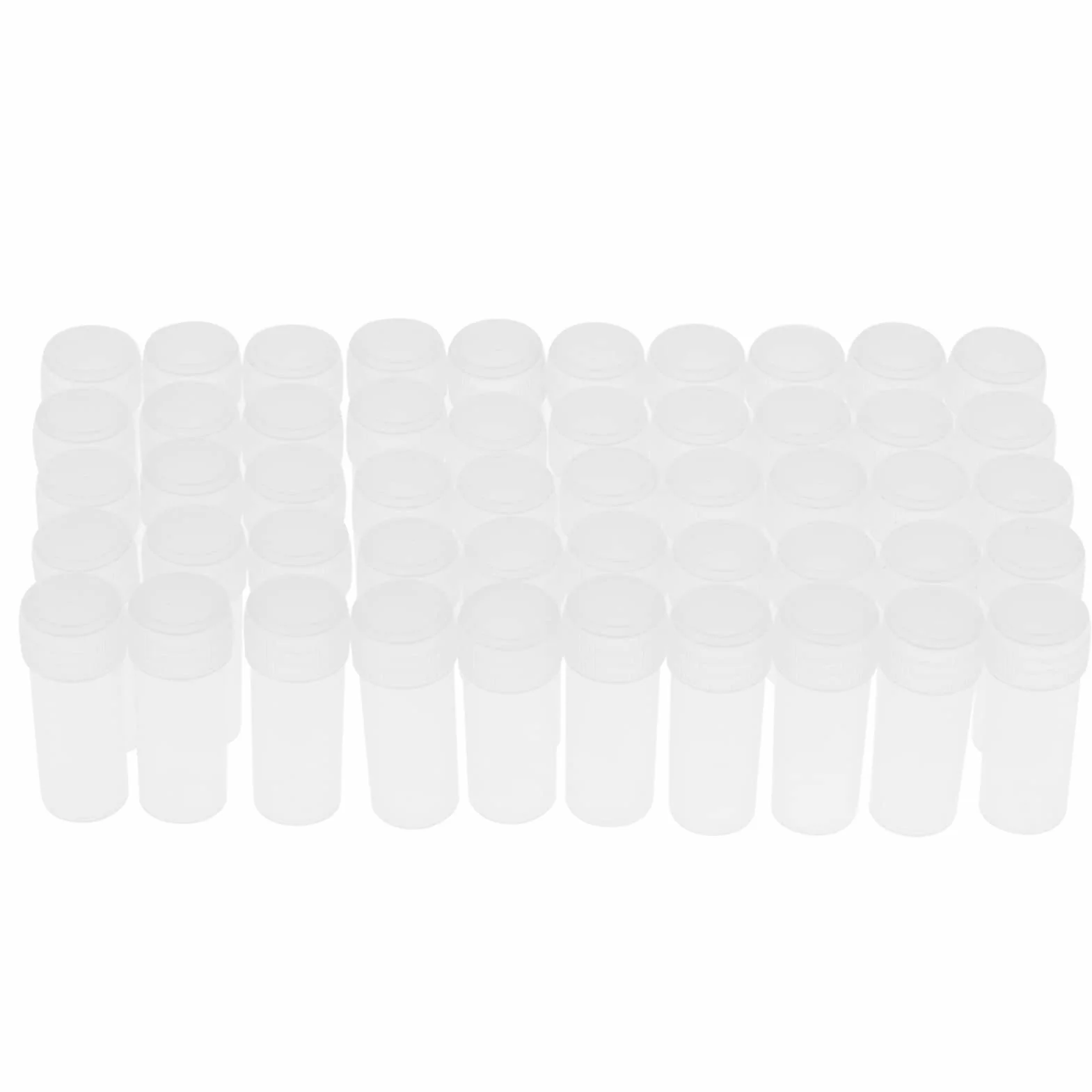 Przezroczyste butelki podróżne 5 ml 50 szt. plastikowe pojemniki na próbki