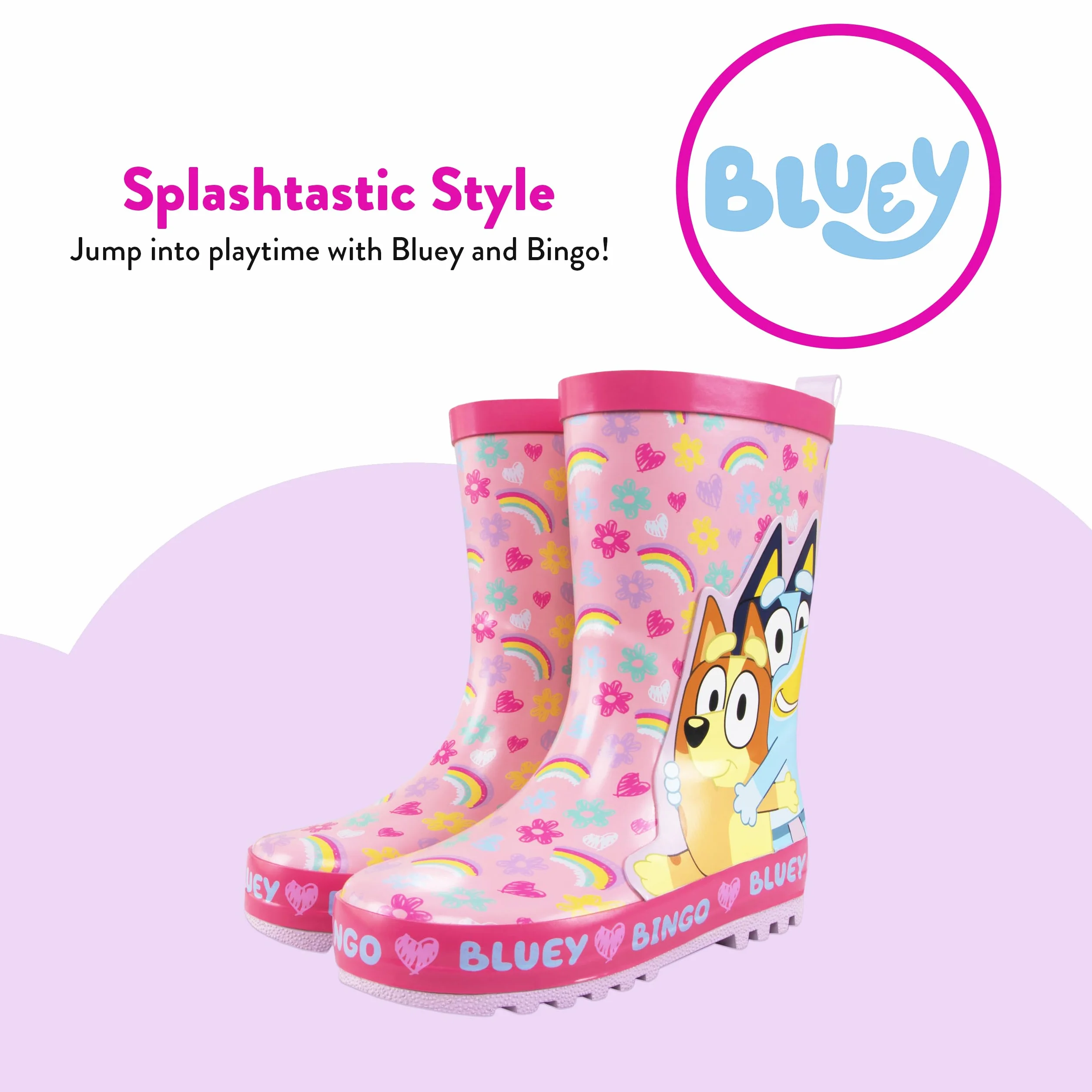 Wellies Bluey | Wellies Bingo dla Dziewczynek | Kalosze dla Dzieci | Wellies dla Dziewczynek