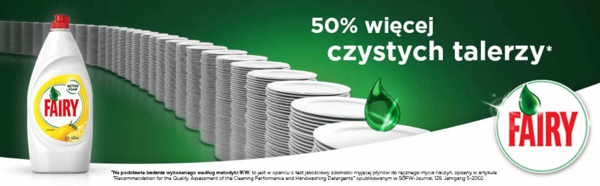 FAIRY Lemon Płyn do mycia naczyń, dwupak, zapach cytrynowy 2x900ml