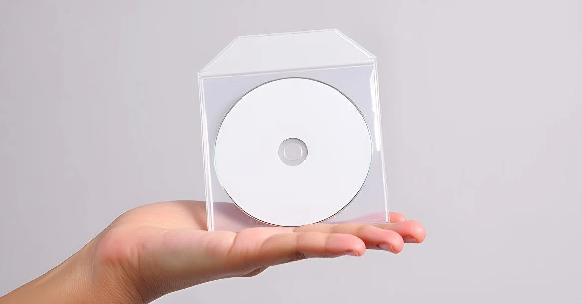 100X Koszulki na płyty CD DVD Blu-Ray | przezroczyste, PVC, z klapką zamykającą | Ochrona przed kurzem, widoczność napisów, praktyczne przechowywanie płyt Cd Dvd Sleeves