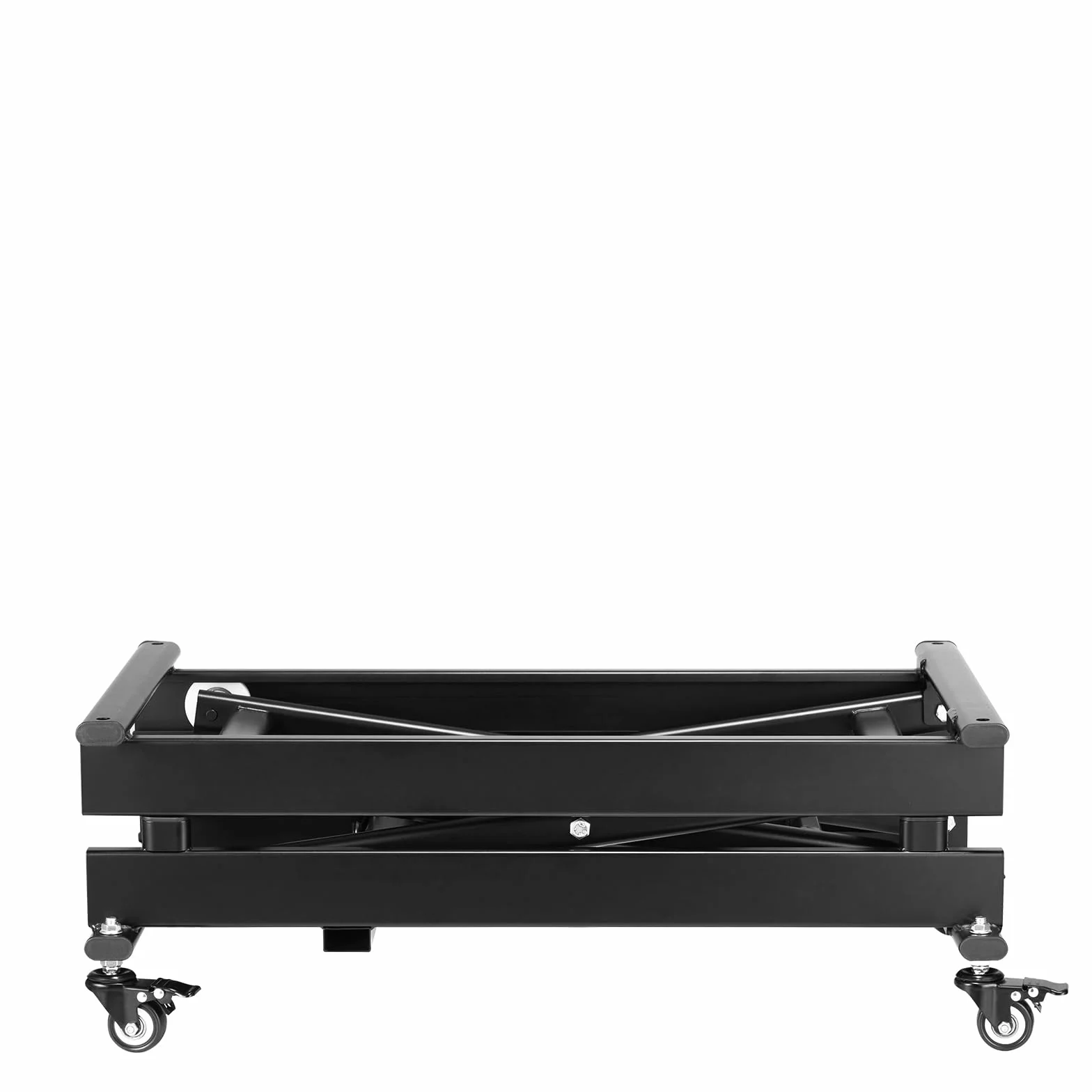 VEVOR Elektryczny stół podnoszący, 76 x 44 cm, nośność 150 kg, podnośnik nożycowy, 200 do 710 mm, z regulacją wysokości, podnośnik kawowy z 4 kółkami, do obsługi materiałów i transportu, czarny