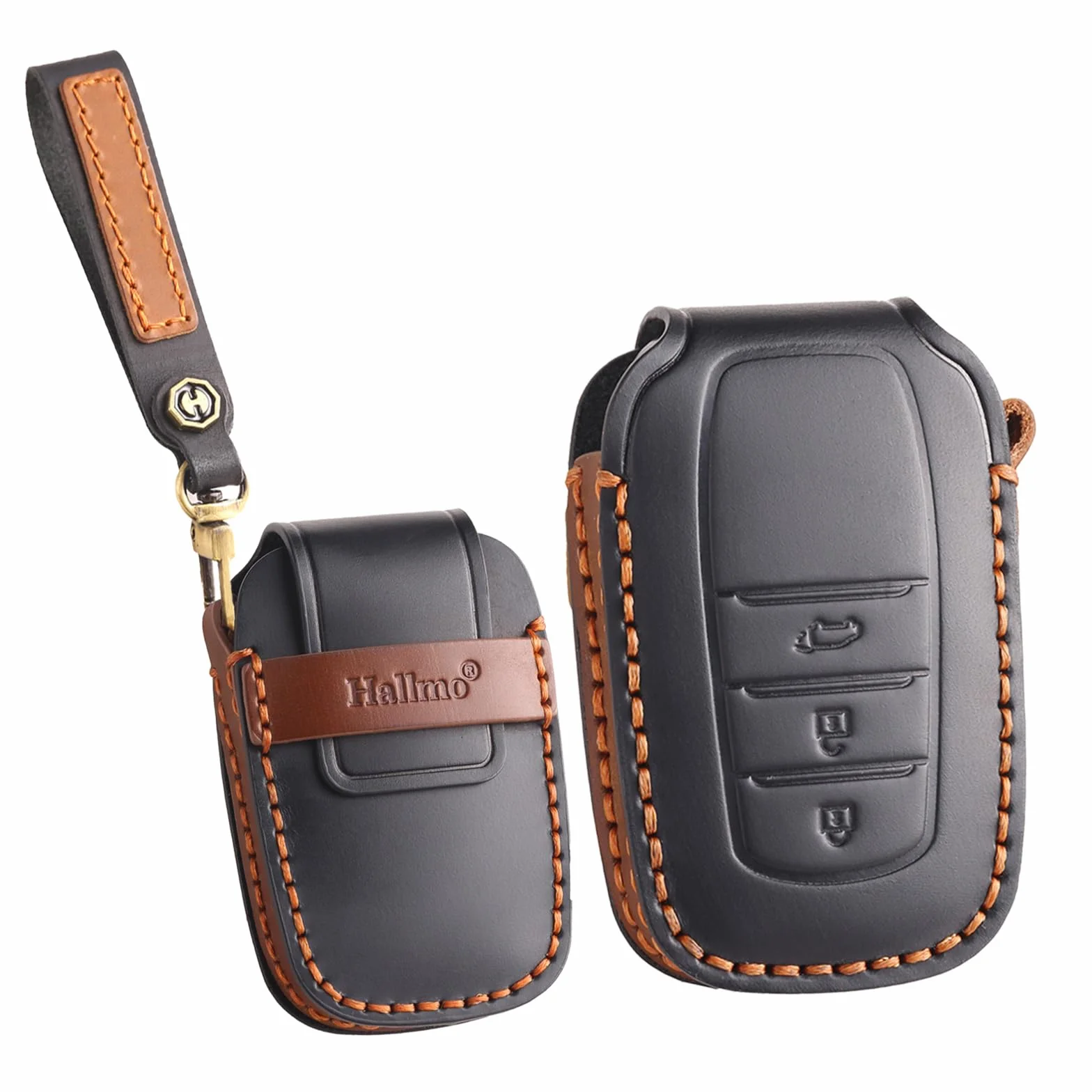 ontto Skórzane etui na kluczyki samochodowe do Toyota Corolla Cross GR Yaris Hybrid Hilux Prius CHR RAV4 Suzuki Swace