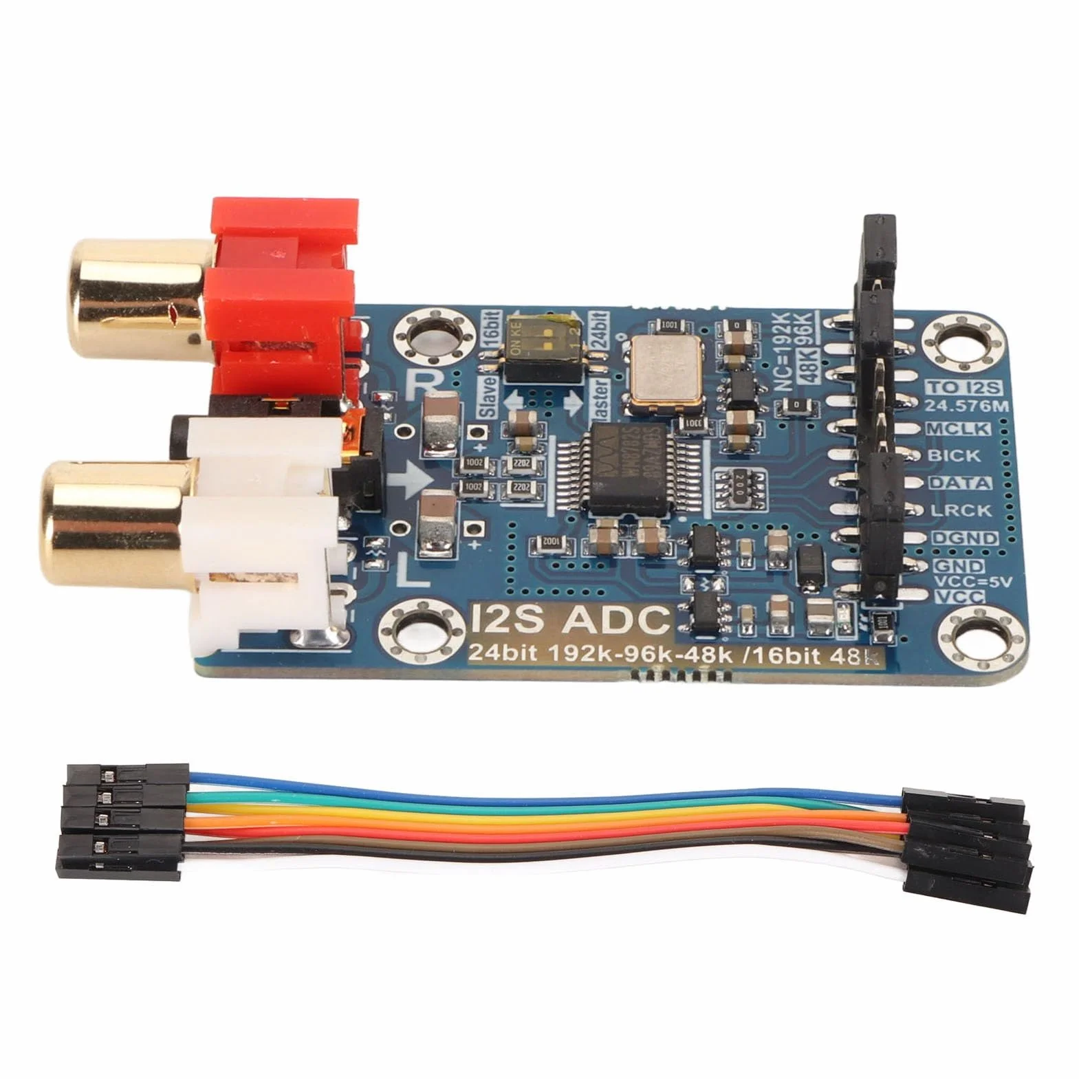 I2S ADC Audio Moduł Karty Przechwytującej I2S Master Slave Mode Development Board Bezstratny Cyfrowy Dekoder Audio I2S ADC