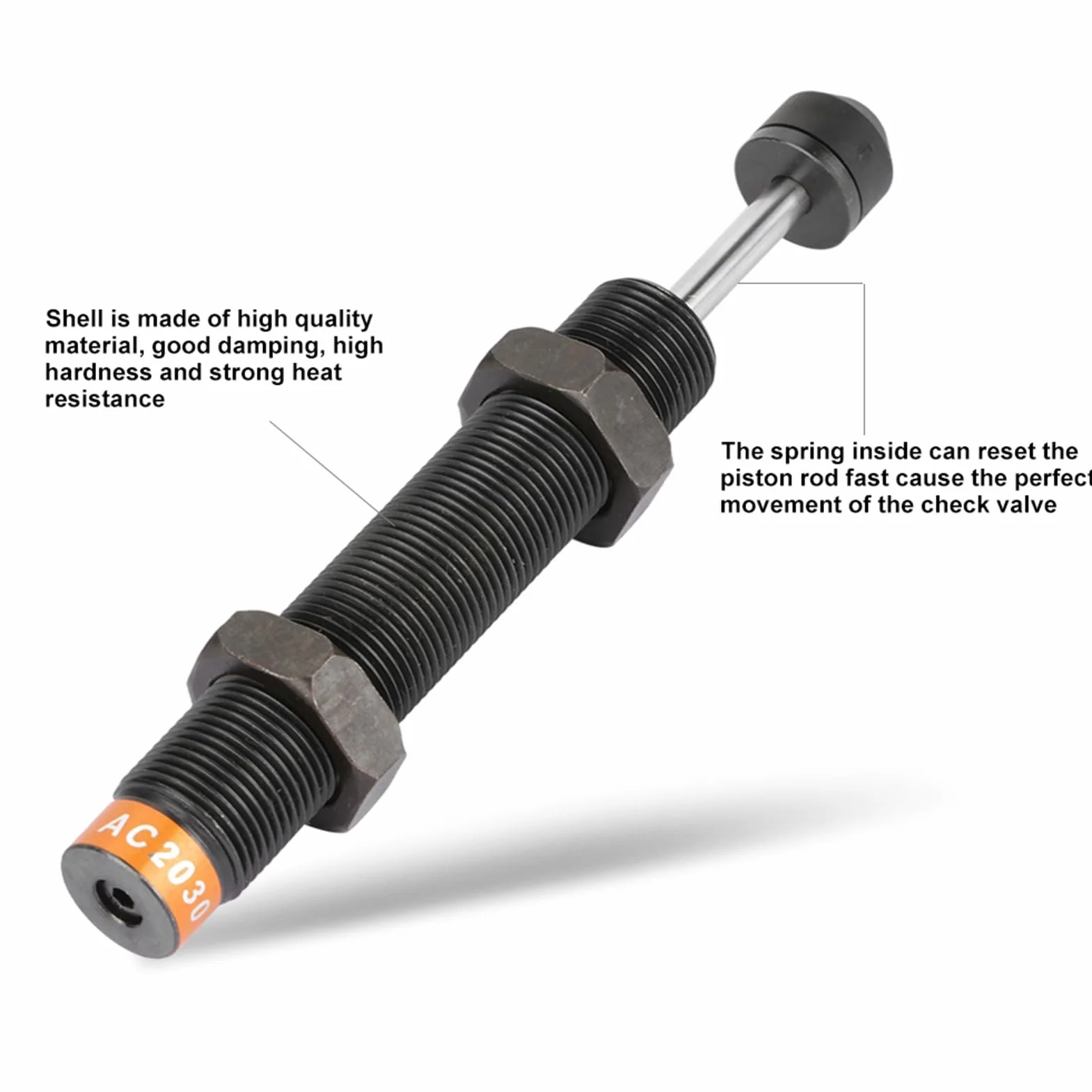 Amortyzator Hydrauliczny M20 X 30 Mm, Do Siłownika Pneumatycznego Ac2030-2 Z Samoregulacją I Szybkim Resetem – Tłumik Uderzeń Dla Urządzeń Przemysłowych