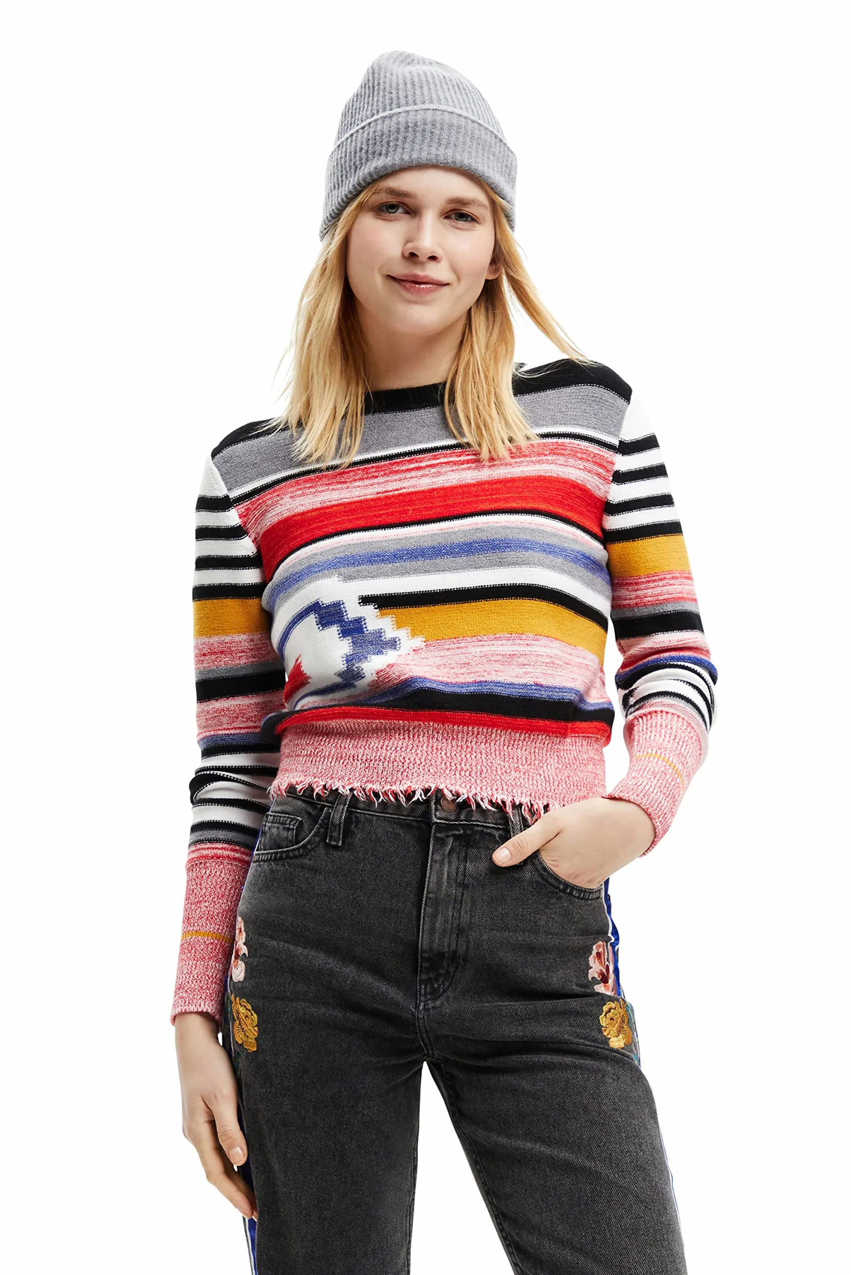 Desigual sweter sweter Kobiety Tuttifruti Jers_lola 9019 Tutti Fruti