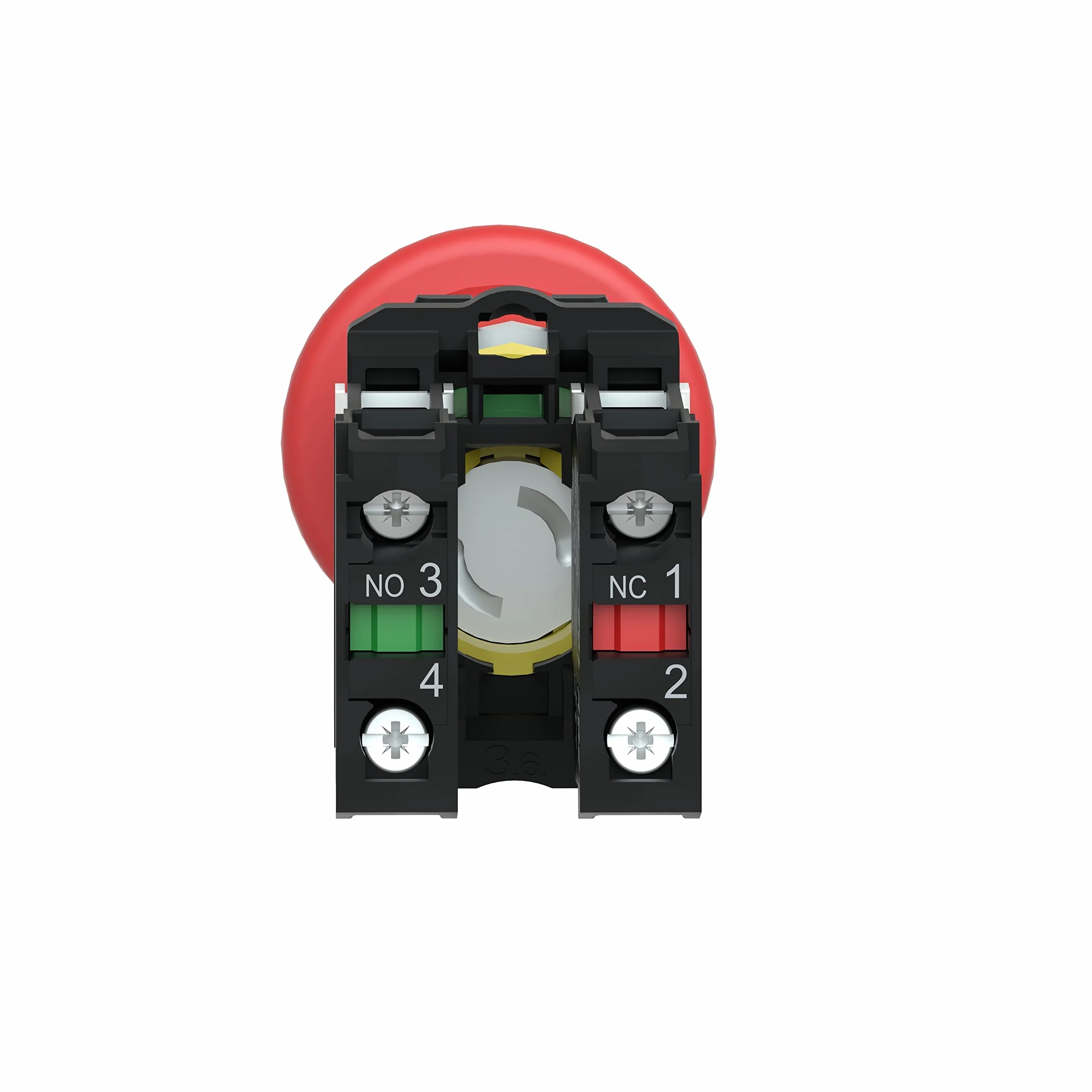 Schneider Electric Harmony XB5 Przycisk Stop Awaryjny40 Czerwony Plastikowy