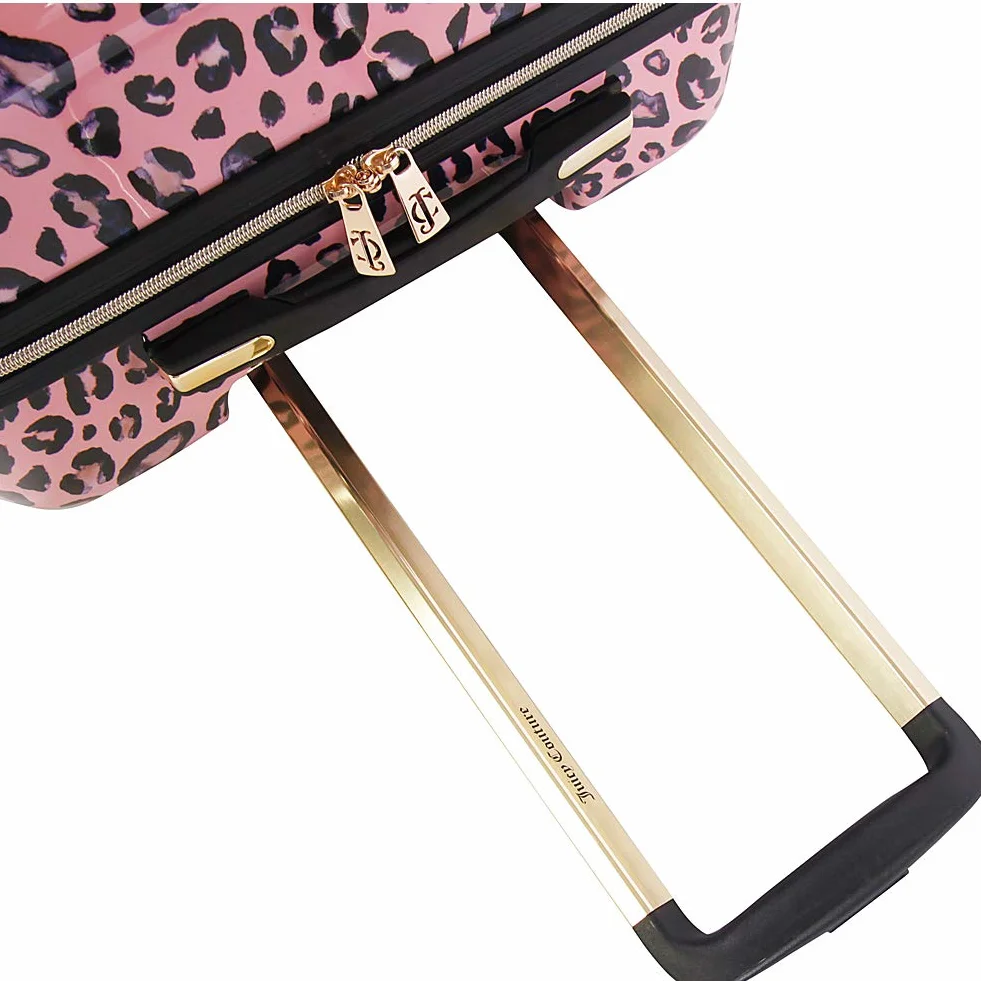 Juicy Couture Jane 3-częściowy zestaw bagażowy Hardside Spinner, Różowy lampart, Jeden rozmiar, Jane 3-częściowy zestaw bagażowy Hardside Spinner
