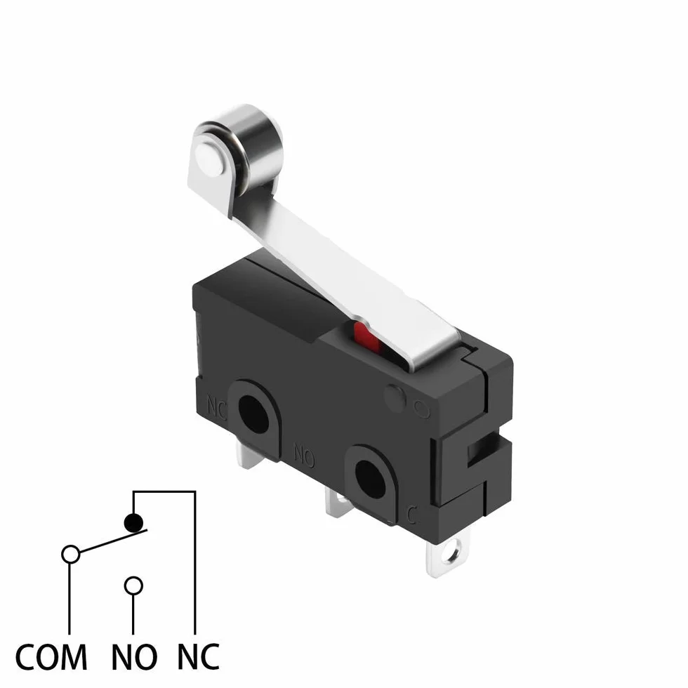 20 sztuk 3-pinowych przełączników dźwigniowych AC 5 A 125 V 250 V SPDT 1NO 1NC Momentary PCB Terminals Close/Open Switch