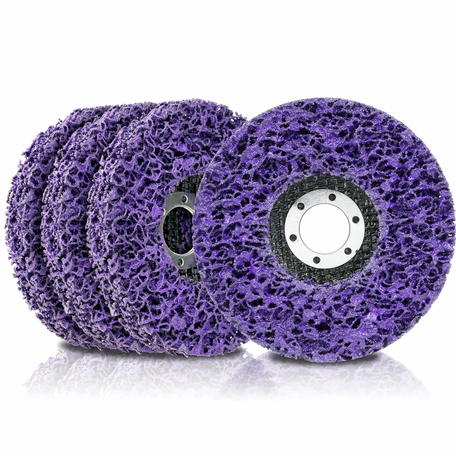 Fioletowa tarcza szlifierska diamentowa (otwór wewnętrzny 22 średnica 125 mm) - 4 sztuki