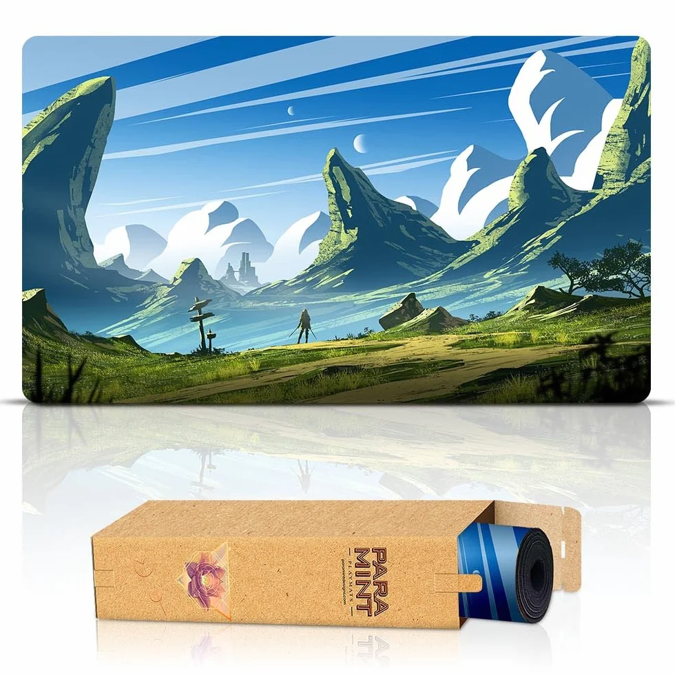 Fresh Plain (Stitched) - MTG Playmat - Compatible with Magic the Gathering Playmat - Play MTG, YuGiOh, TCG - Original Play Mat Art Designs & Accessories