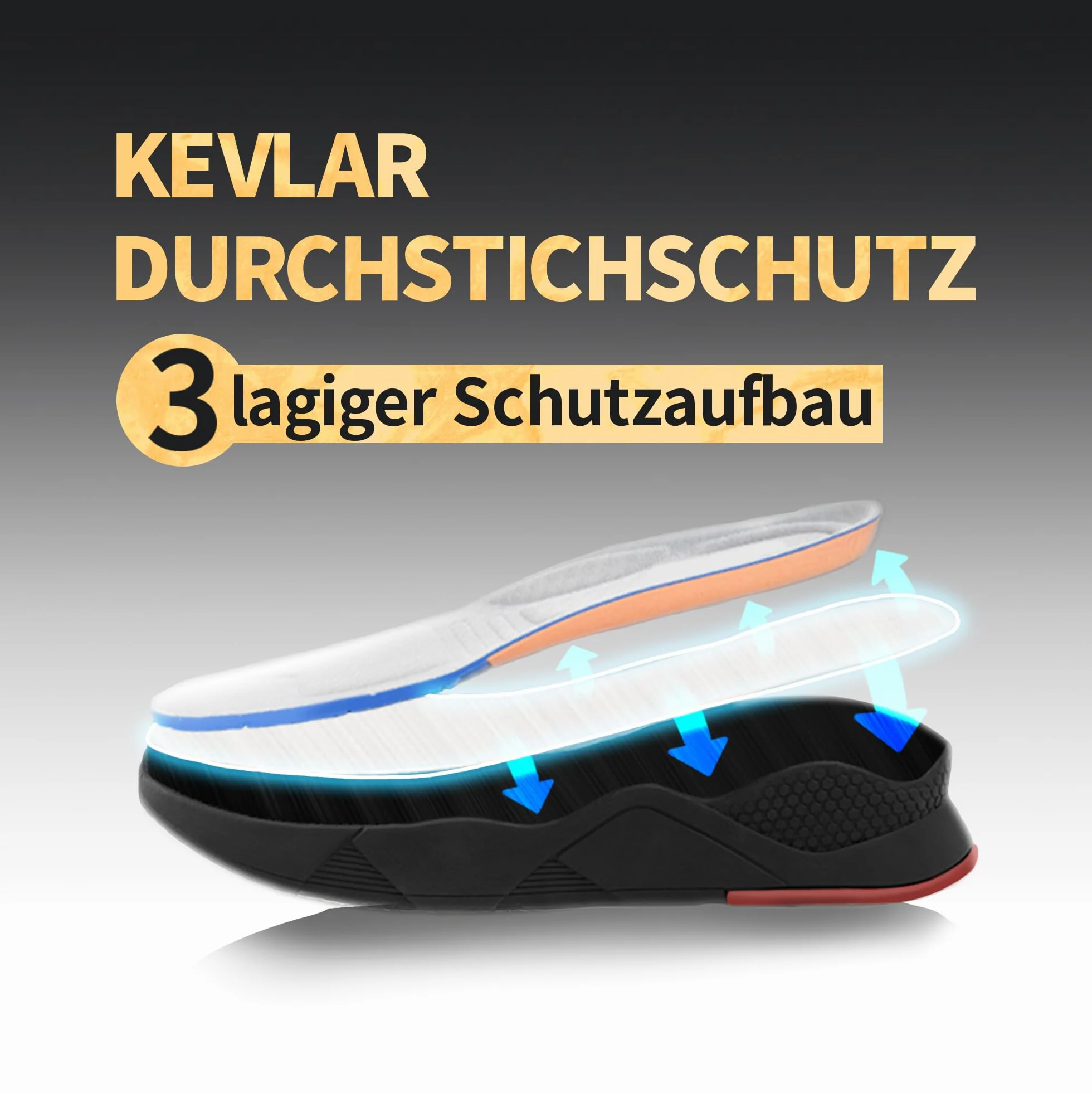 Męskie buty ochronne, lekkie, damskie, oddychające, ze stalowym noskiem, rozmiar 36-48 EU