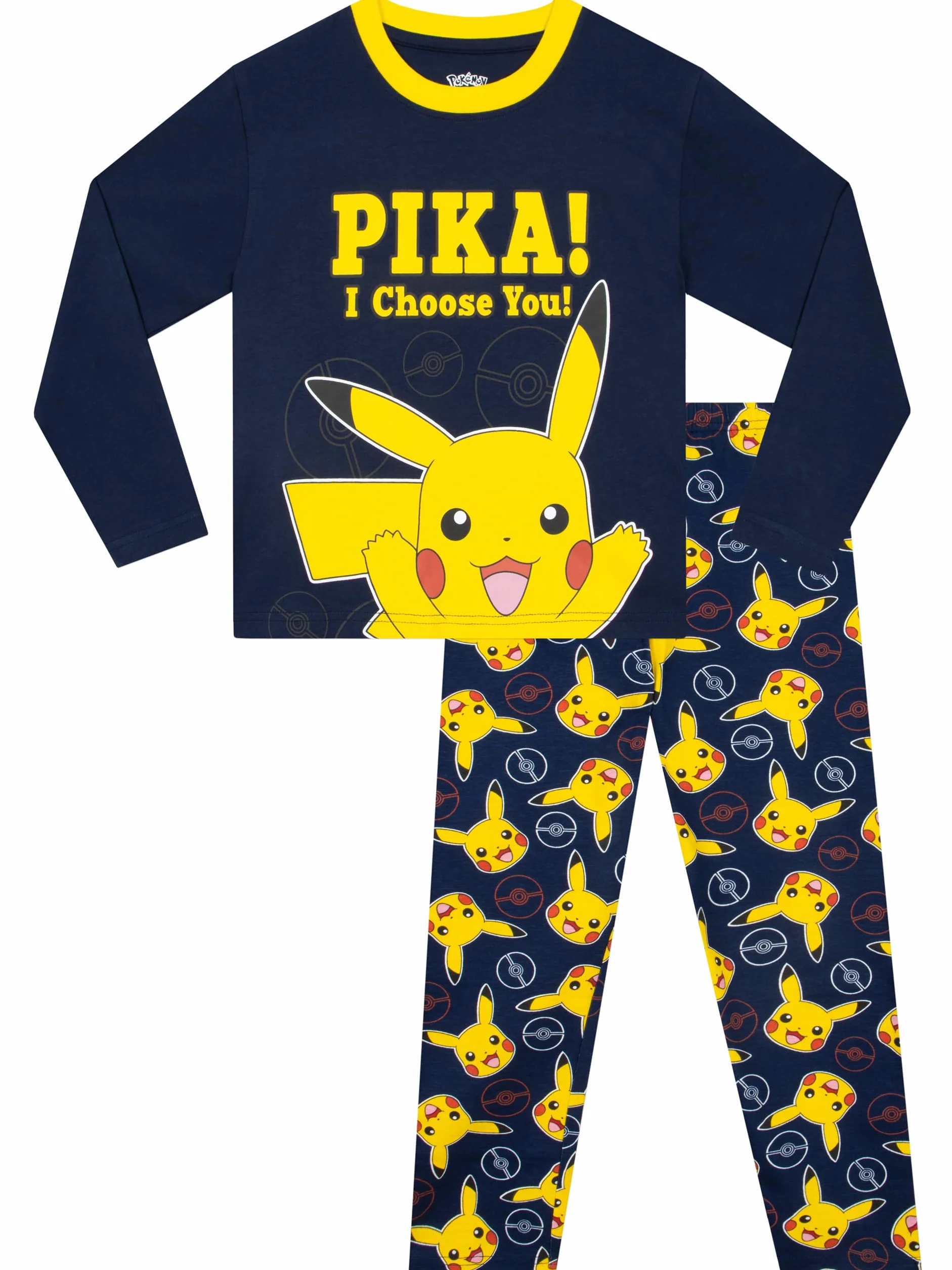 Popgear Pokemon Piżama | Piżama Pikachu | Bawełniane Piżamy dla Chłopców | Zestawy Piżam dla Chłopców