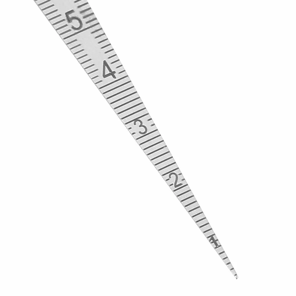 Narzędzie pomiarowe, 1 sztuka stal nierdzewna, spawanie klinowe, stożek, szczelinomierz, linijka, narzędzie do kontroli otworów, 0-15 mm, narzędzie do pomiaru rozmiaru otworu