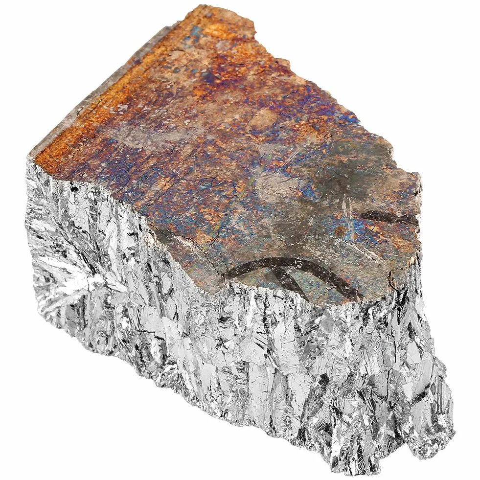 Sztabka bizmutu, sztabka bizmutu o masie 1000 g 99,99% geody wykonane z czystego kryształu do produkcji kryształów/przynęt wędkarskich do stopów bizmutu, lekarstw, odczynników chemicznych