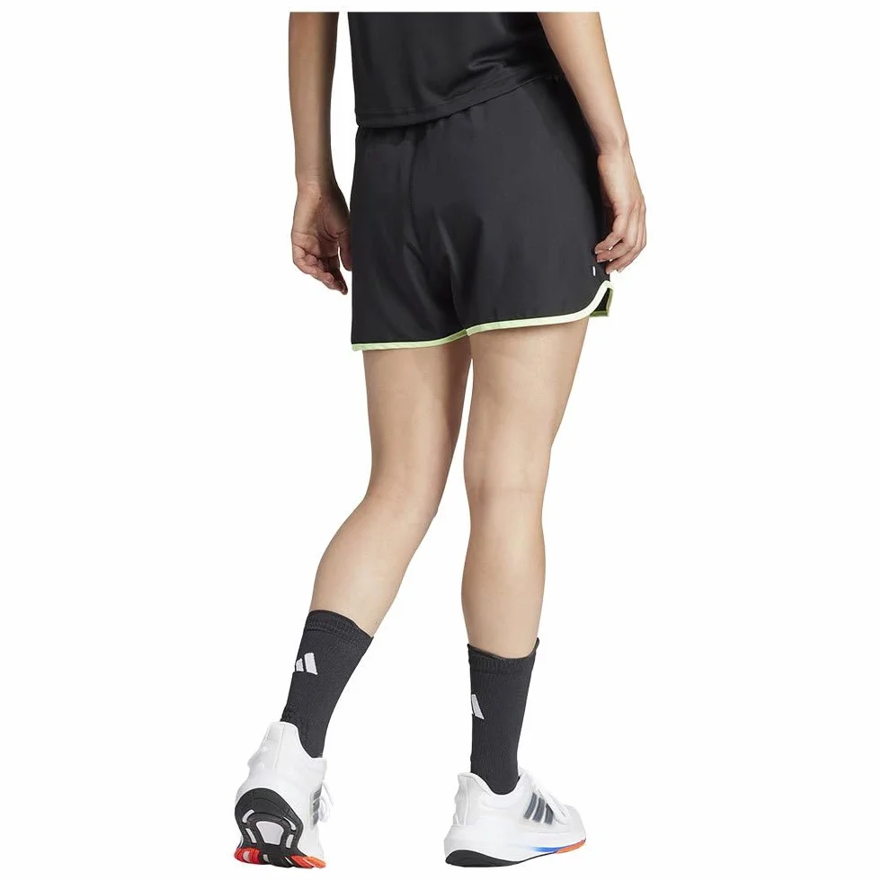 adidas Damskie szorty Run It, L 10 cm czarne, Czarny, L