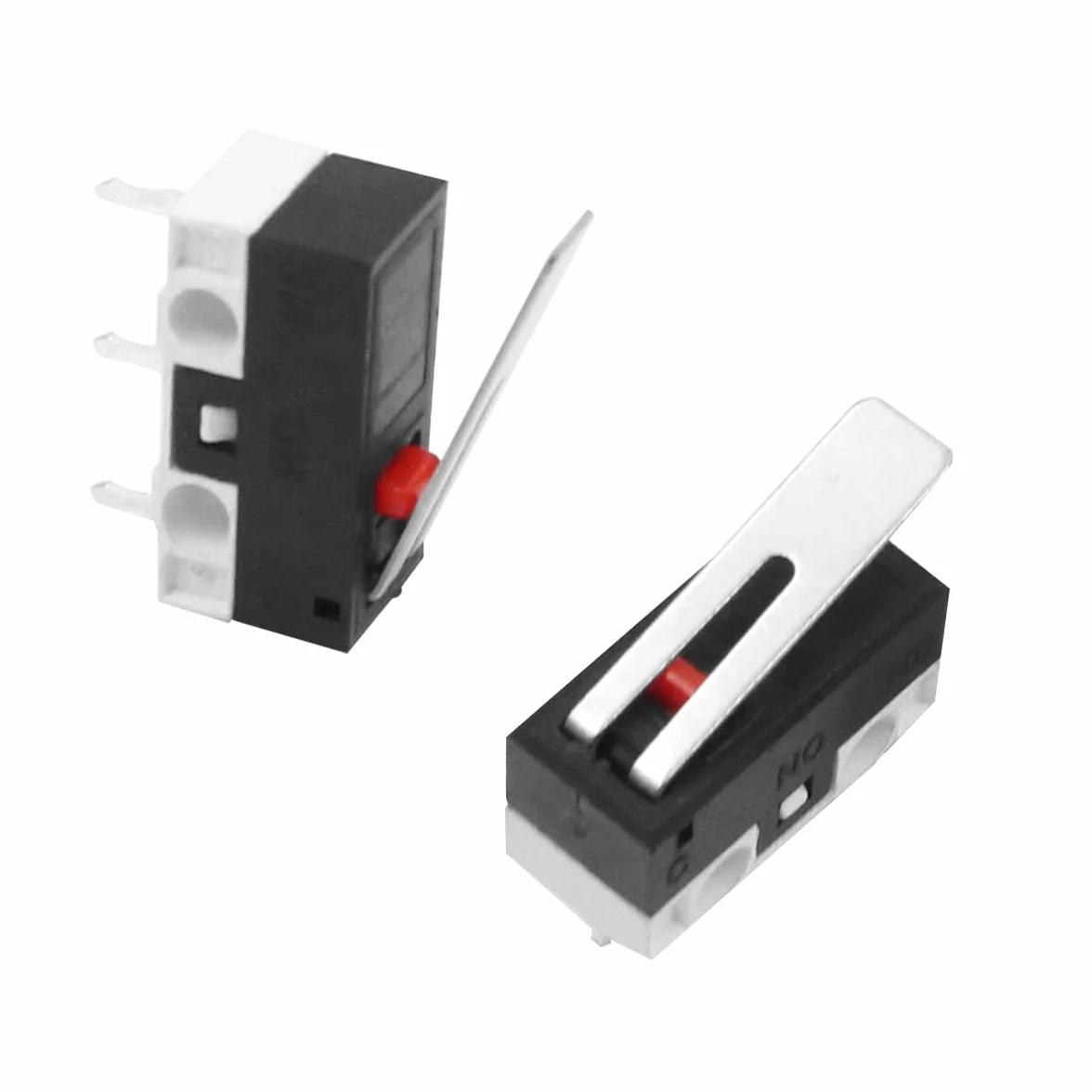 WANGCL 50 sztuk mini przełączników końcowych z dźwignią, 3-pinowe, do komputera, myszy, sprzętu do testowania komunikacji, elektroniki samochodowej itp