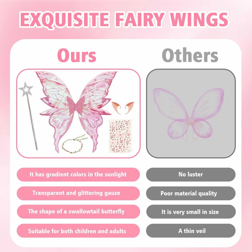 Skrzydła wróżki,Skrzydła motyla, skrzydła elfa,Fairy Wings