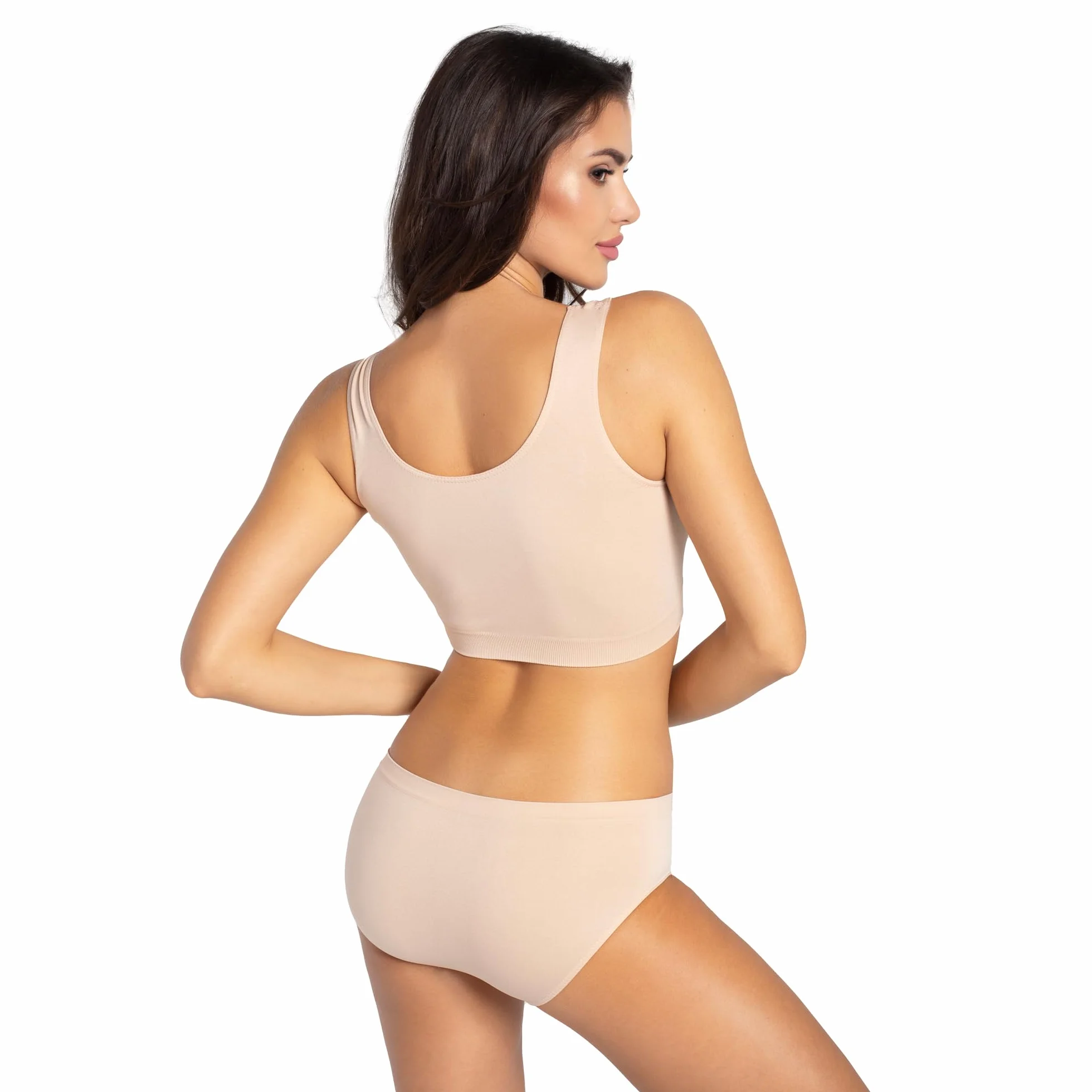 Sport Top Gatta, top na szerokich ramiączkach, sportowy biustonosz, miły, miękki, wygodny, fitness, joga, pilates, brak bocznych szwów, przylegający do ciała