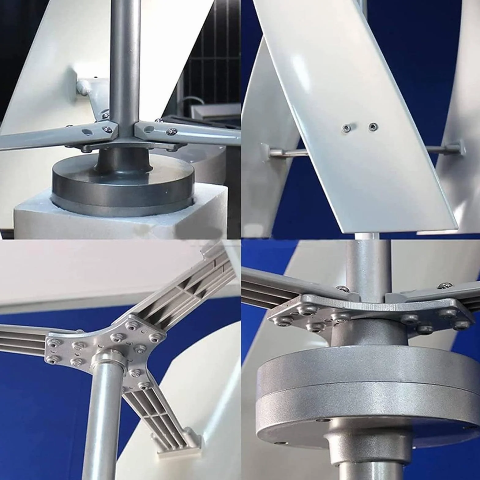 Zestaw generatora turbiny wiatrowej, lewitacja magnetyczna 3000 W, pionowa turbina wiatrowa z wodoodpornym regulatorem ładowania do domu, kampera, dachu, kompatybilna z 12 V, 24 V, 48 V, 220 V