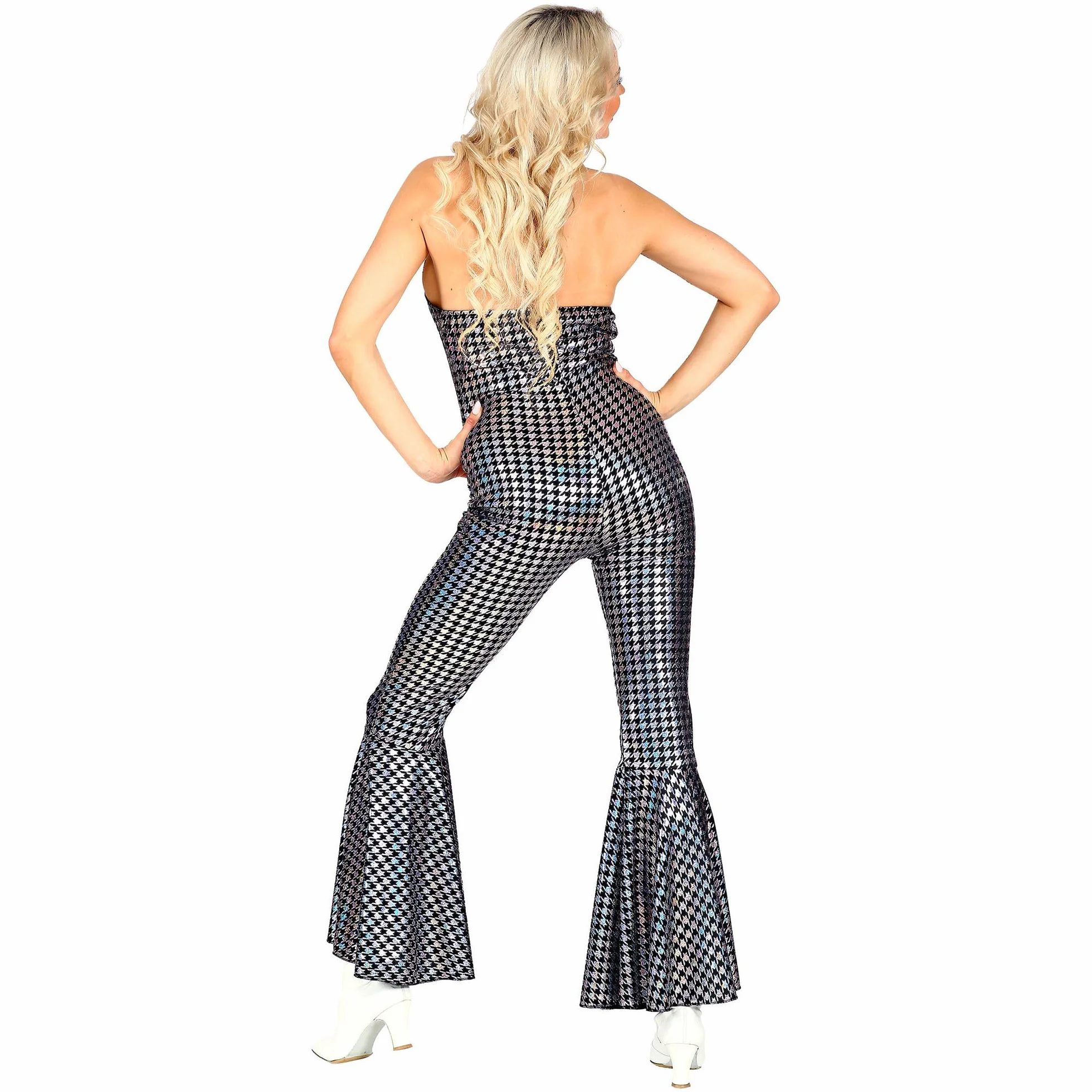 W WIDMANN MILANO Party Fashion - Kostium w stylu disco 70s, kombinezon, tańcząca królowa, fantazyjny strój, karnawał