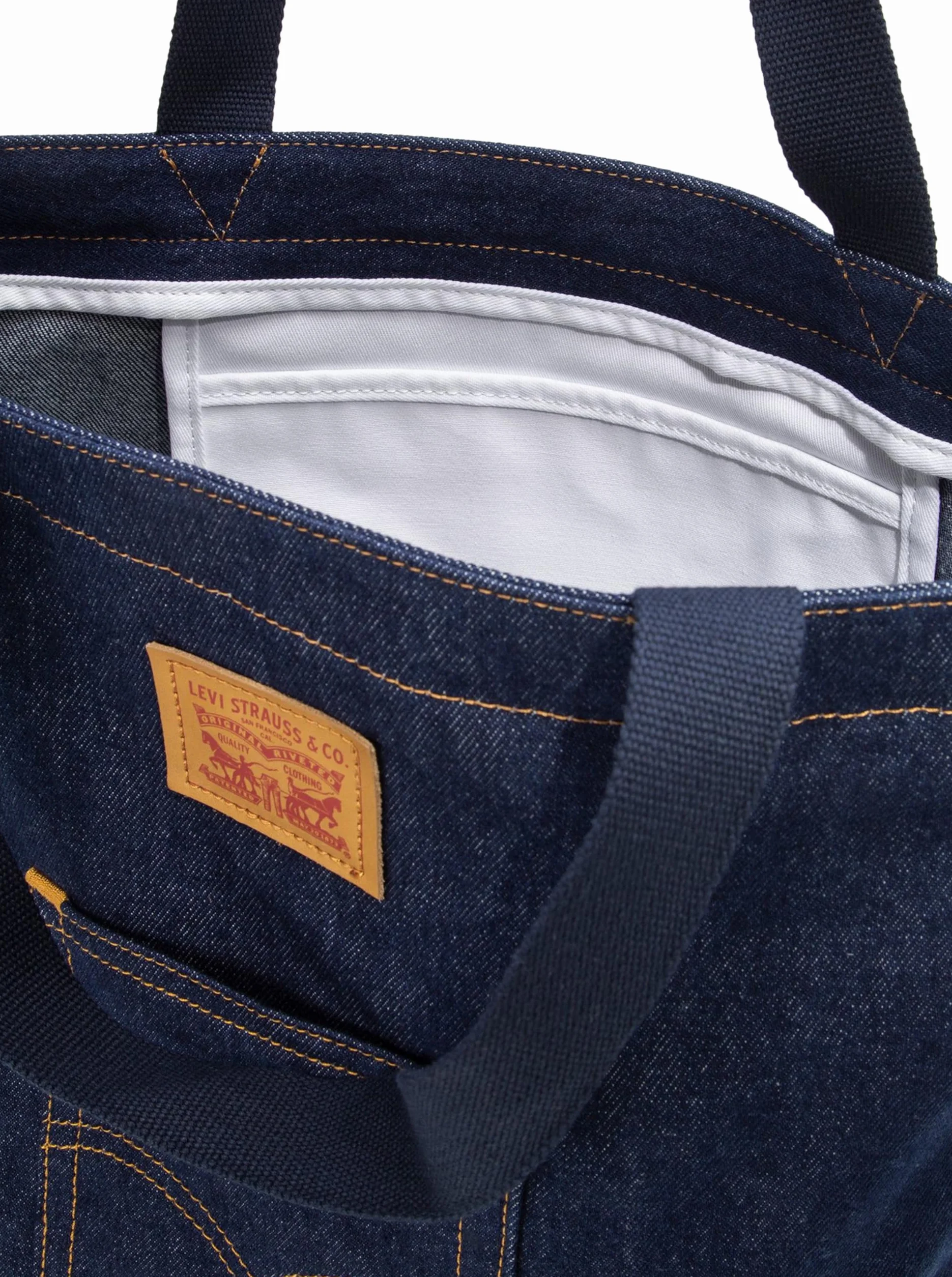 Levi's Torba z tylną kieszenią granatowa 31x14x45 cm