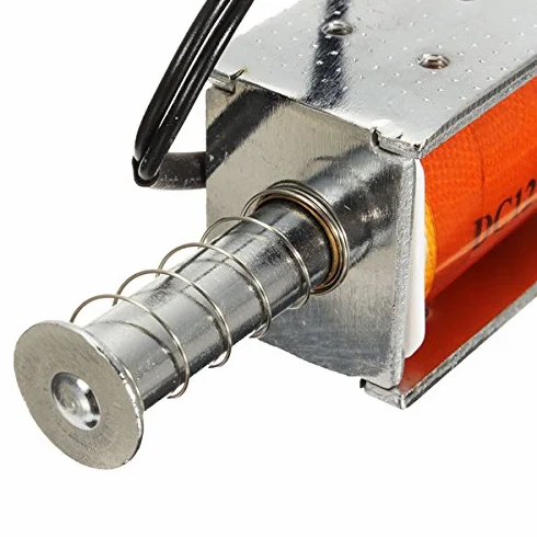 EsportsMJJ DC 12V 35mm długi skok Push Pull Solenoid Mały elektromagnetyczny magnes elektryczny