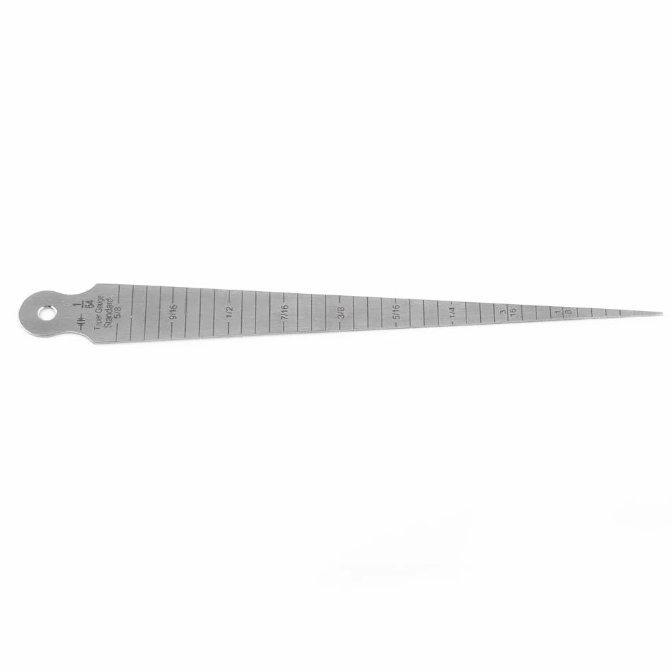 Akozon Feeler Taper Linijka 1-15mm Stożek ze stali nierdzewnej Skala otwarcia Otwór klinowy Otwór pomiarowy Metryczny/Imperialny