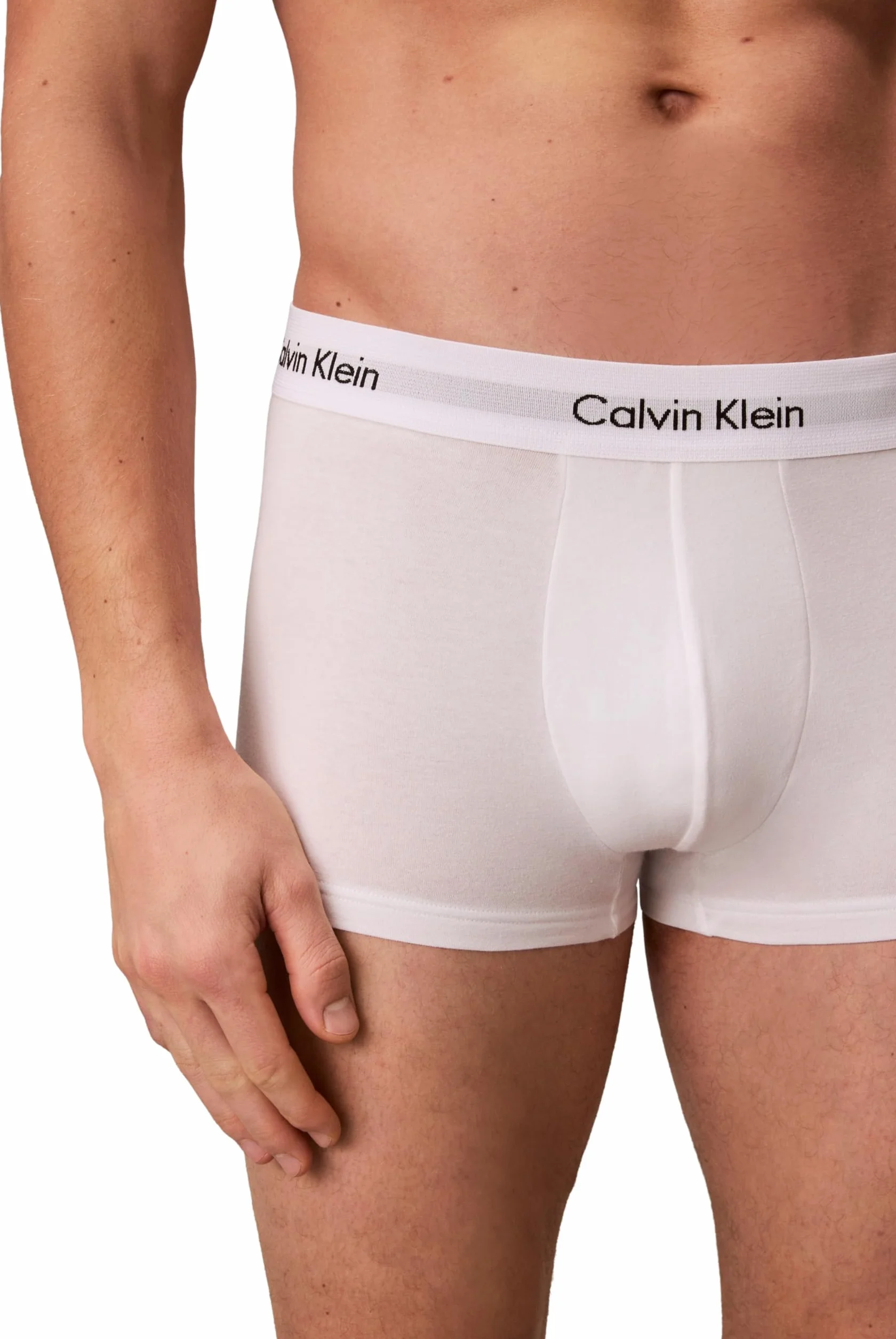 Calvin Klein Low Rise Trunk 3pk Bokserki Mężczyźni , biały , XS