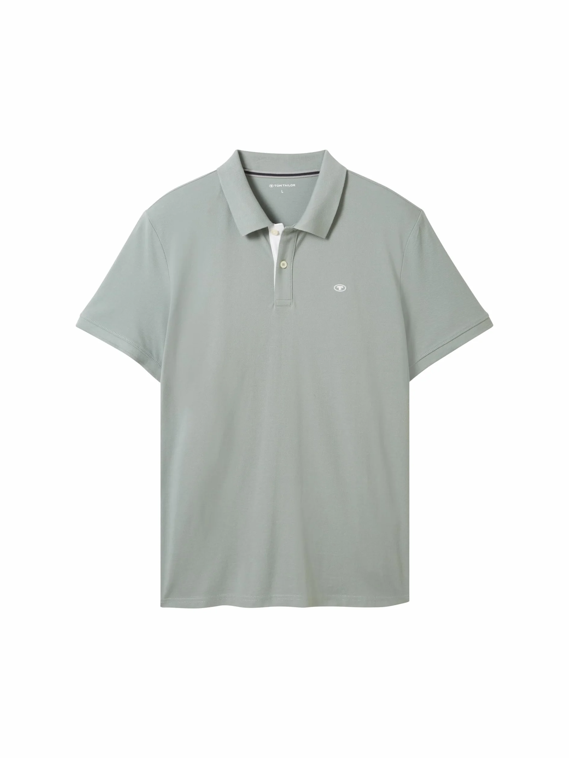 TOM TAILOR Koszulka polo Basic Piqué Mężczyźni XL Iced Grey Mint