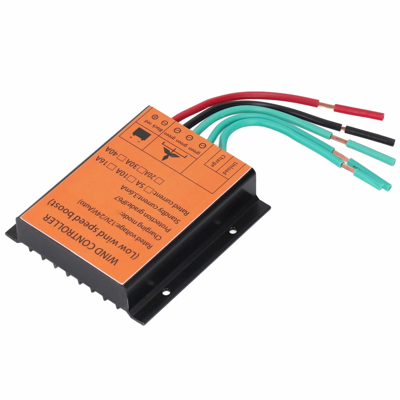 Kontroler ładowania Turbiny Wiatrowej MPPT Napięcie Doładowania 12 V 24 V 40 A 300 W-1000 W, Regulator Generatora Wiatrowego, ze Zwiększonym Odprowadzaniem Ciepła, do Sterowania