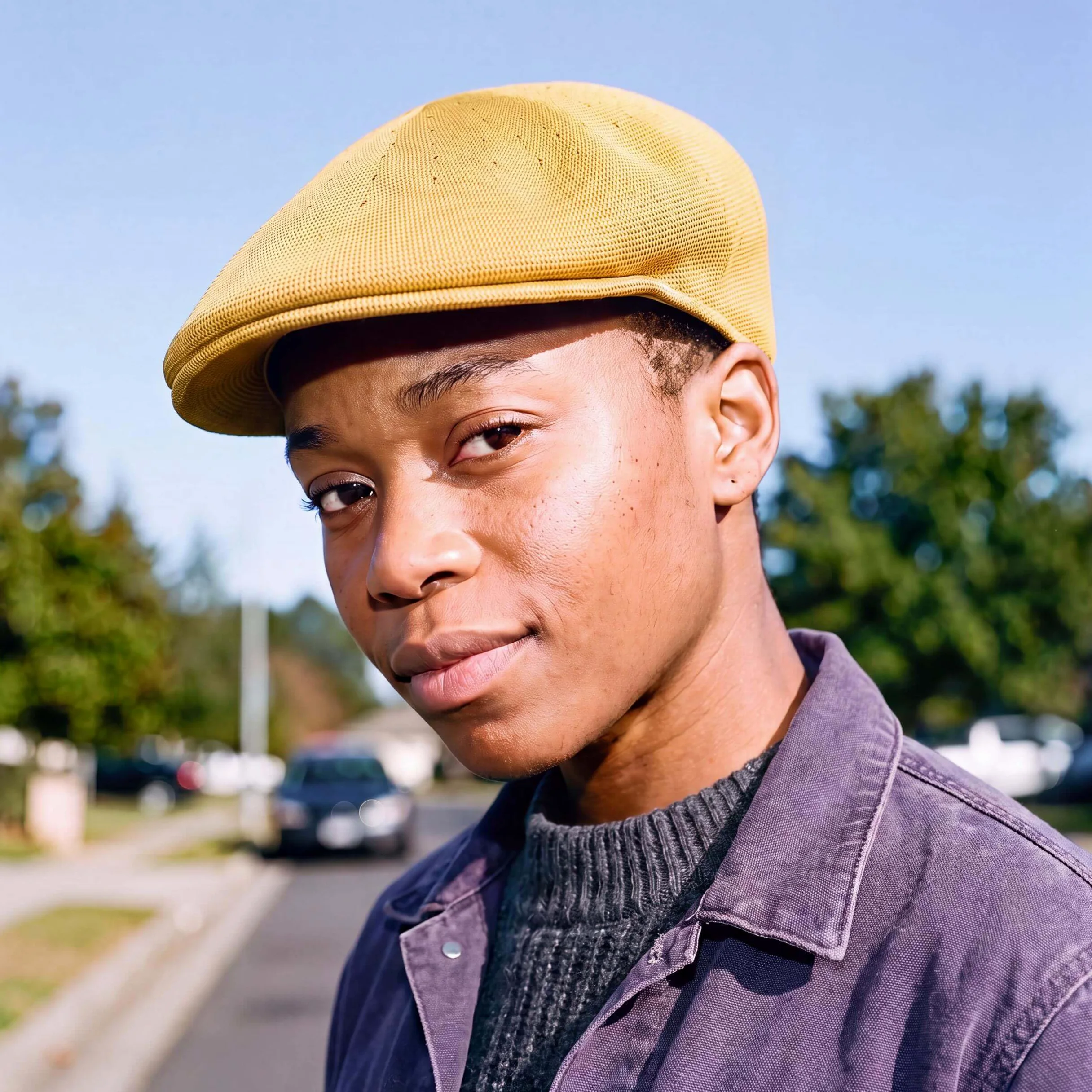 Kangol Tropic 504 płaska czapka damska / męska czapka letnia z daszkiem, całoroczna wiosna jesień zima - S (54-55 cm) żółta
