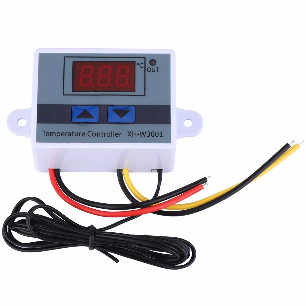 Regulator Temperatury, Dc 12V 120W Moduł Cyfrowego Regulatora Temperatury Led Xh-W3001 Mini Wyłącznik Termostatyczny Z Wodoodporną Sondą Czujnikową