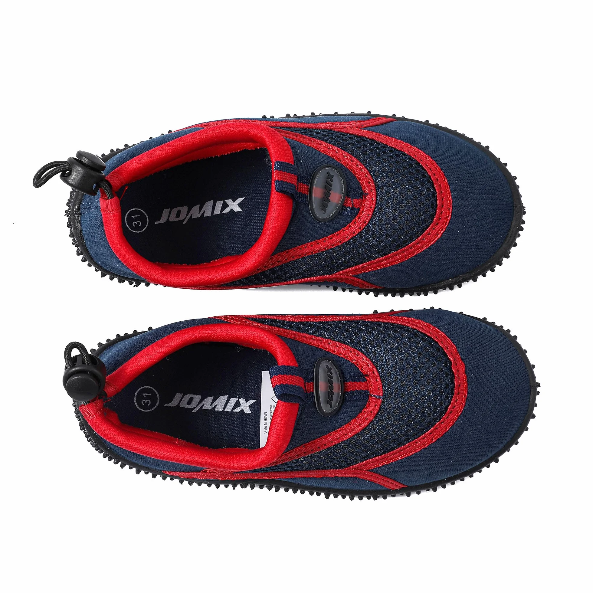 JOMIX Letnie buty do wody, dla dzieci, buty plażowe, buty do wody, dla chłopców i dziewczynek, płaskie buty do pływania, surfowania, boso, na plażę, basen