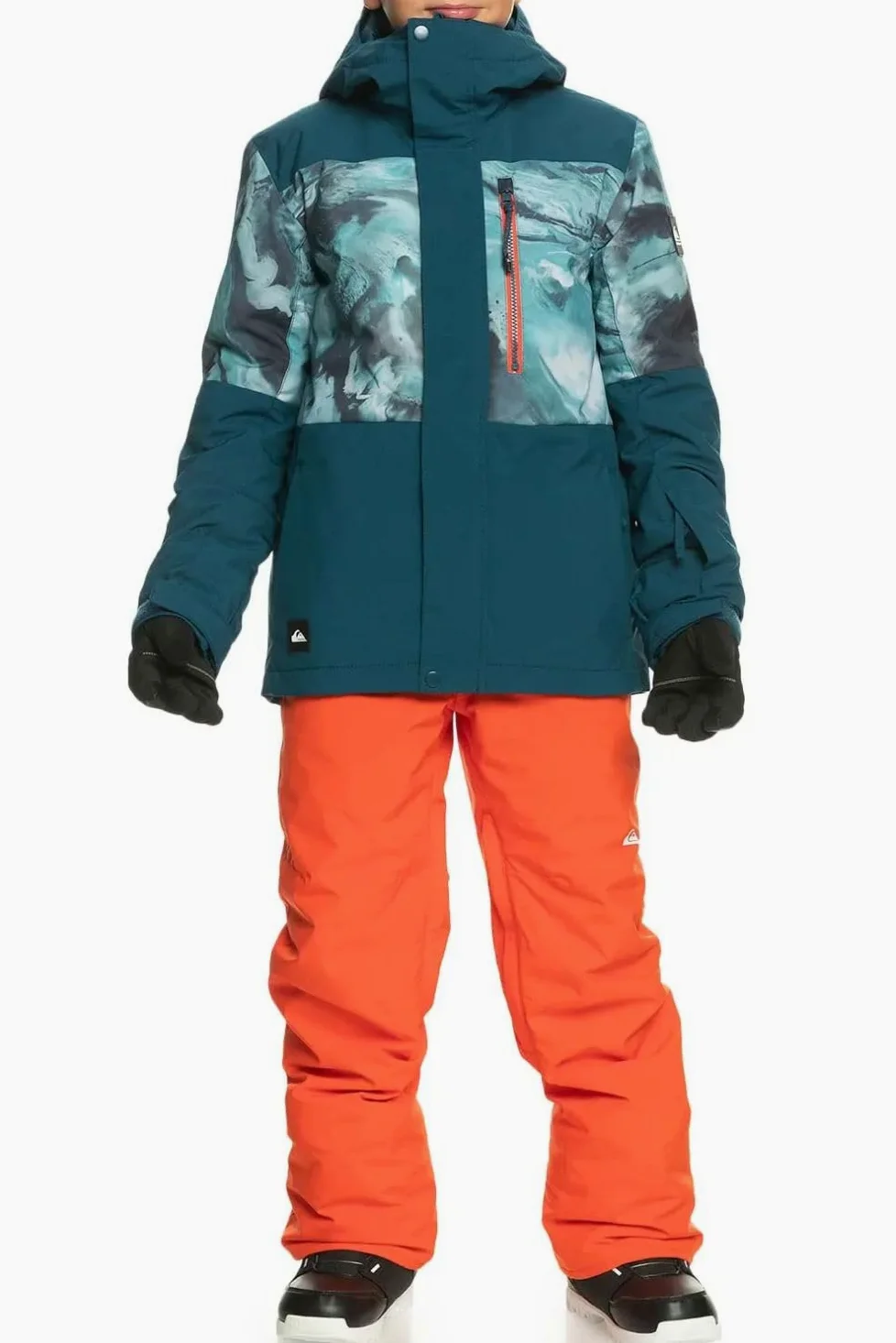 Kurtka chłopięca Quiksilver Mission zimowa narciarska turkusowa 140