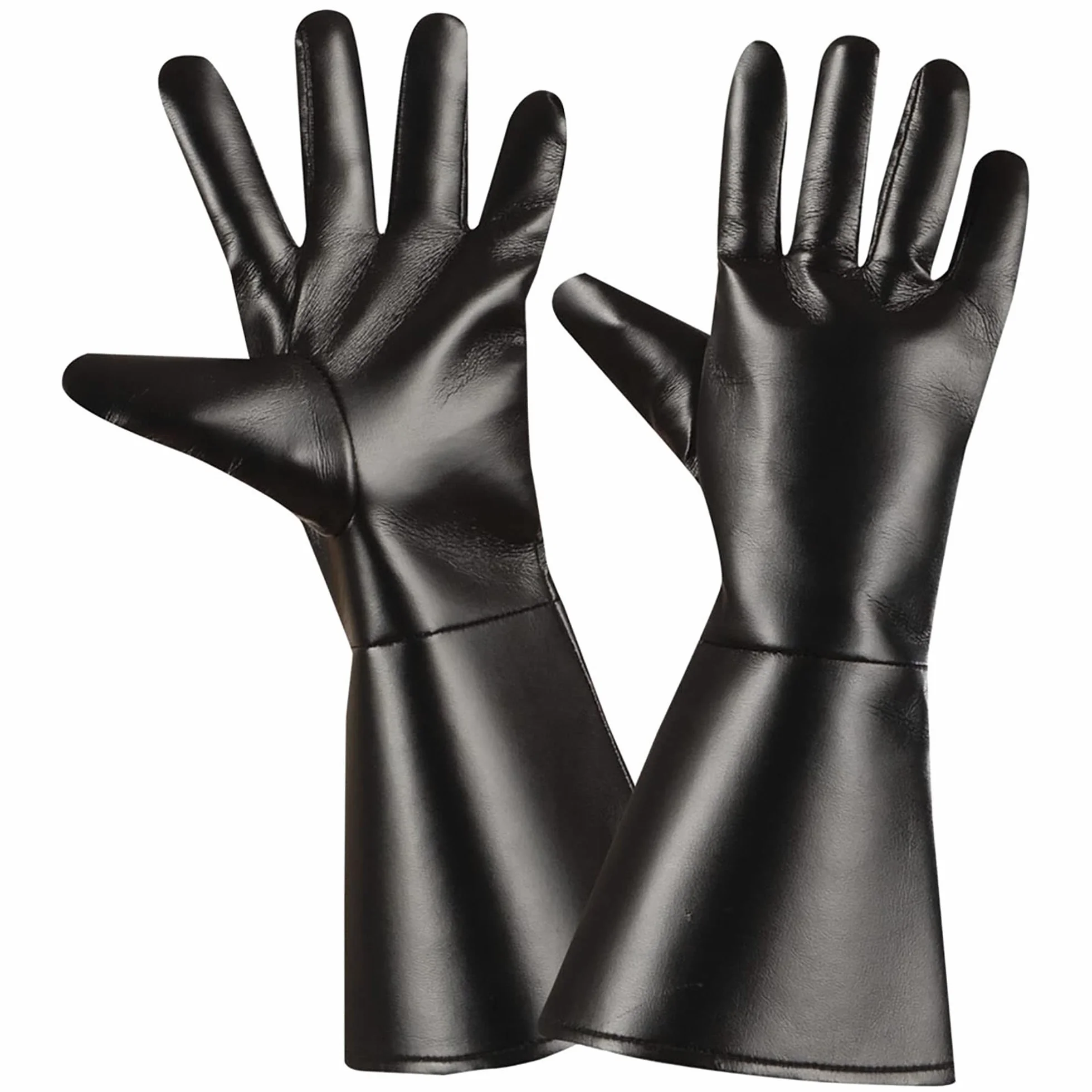 "BLACK CHARACTER GLOVES" skórzany wygląd - (One Size Fits most Adult)
