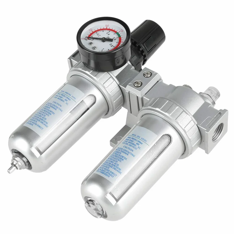 Regulator filtra powietrza, 1/2"separator oleju Filtr sprężarki do sprężarek i narzędzi pneumatycznych