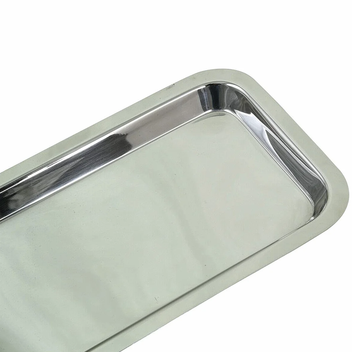 Mała taca na instrumenty, prostokątna taca ze stali nierdzewnej, mała taca na materiały laboratoryjne na narzędzia laboratoryjne (22,5 x 12 cm) (1)