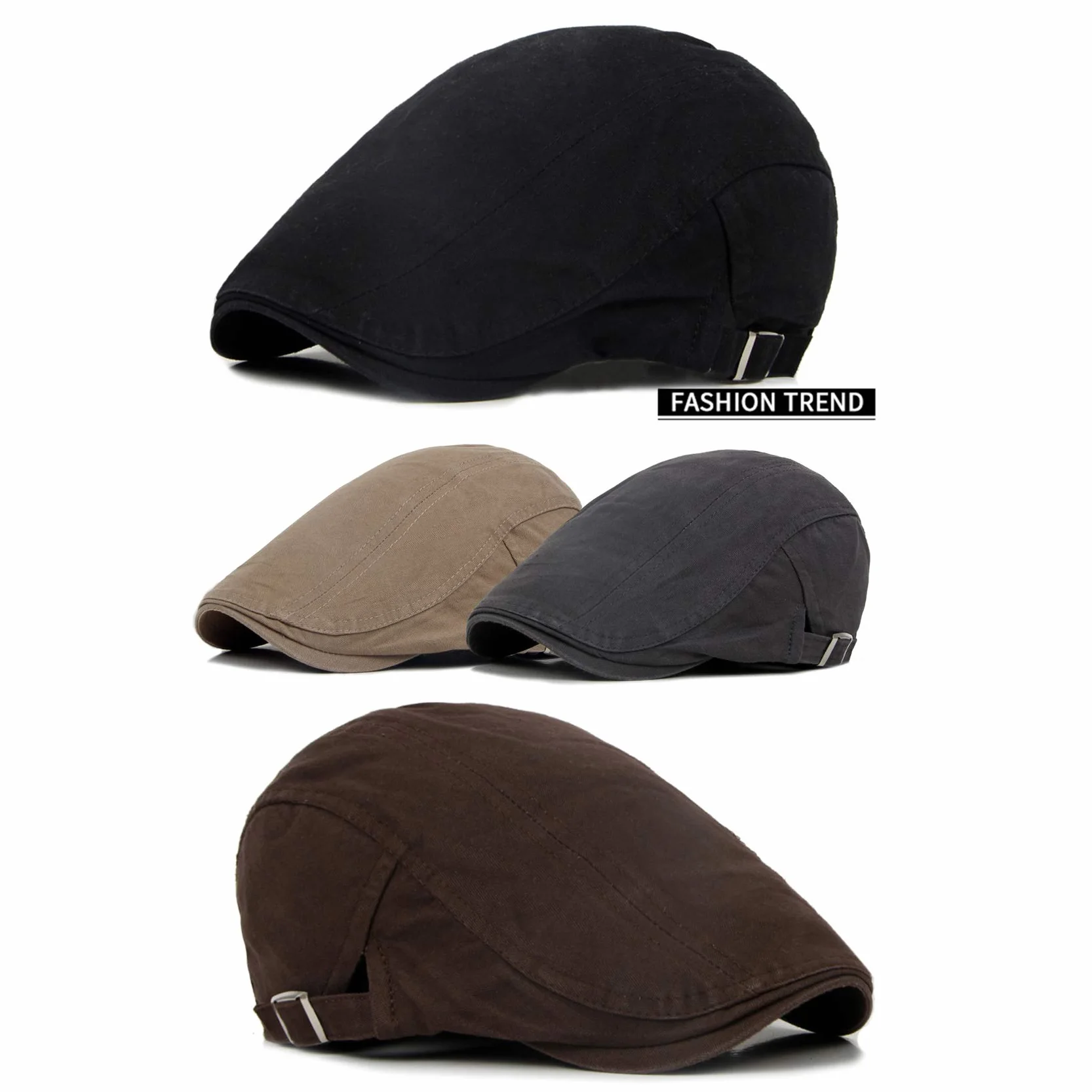 Męska Casual Flat Cap Kapelusz Newsboy Berets - Vintage Wiosna Jesień Sun Protect Kapelusze Myśliwskie Czapki Outdoorowe