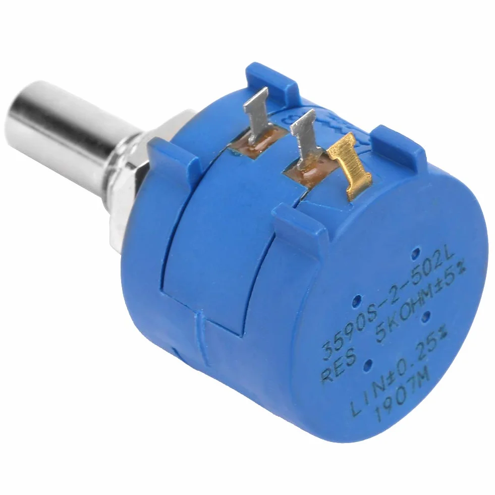 Potencjometr wieloobrotowy 3590S-2-502L 5K Ohm regulowana rezystancja uzwojenia precyzyjny potencjometr wieloobrotowy