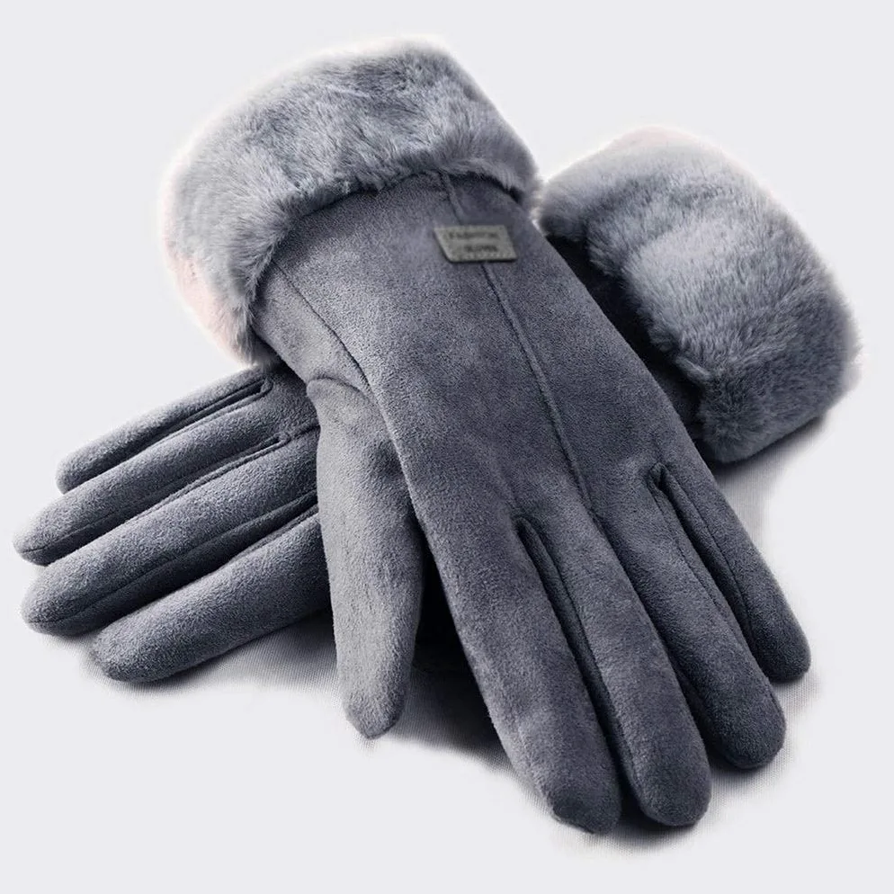 Rękawiczki, Damskie Zimowe Rękawiczki Damskie Dziewczęce Outdoor Heat Full Finger Lined Driving Wszystkie Urządzenia Z Ekranem Dotykowym Pozostają Sprawne W Zimnym Roku,a