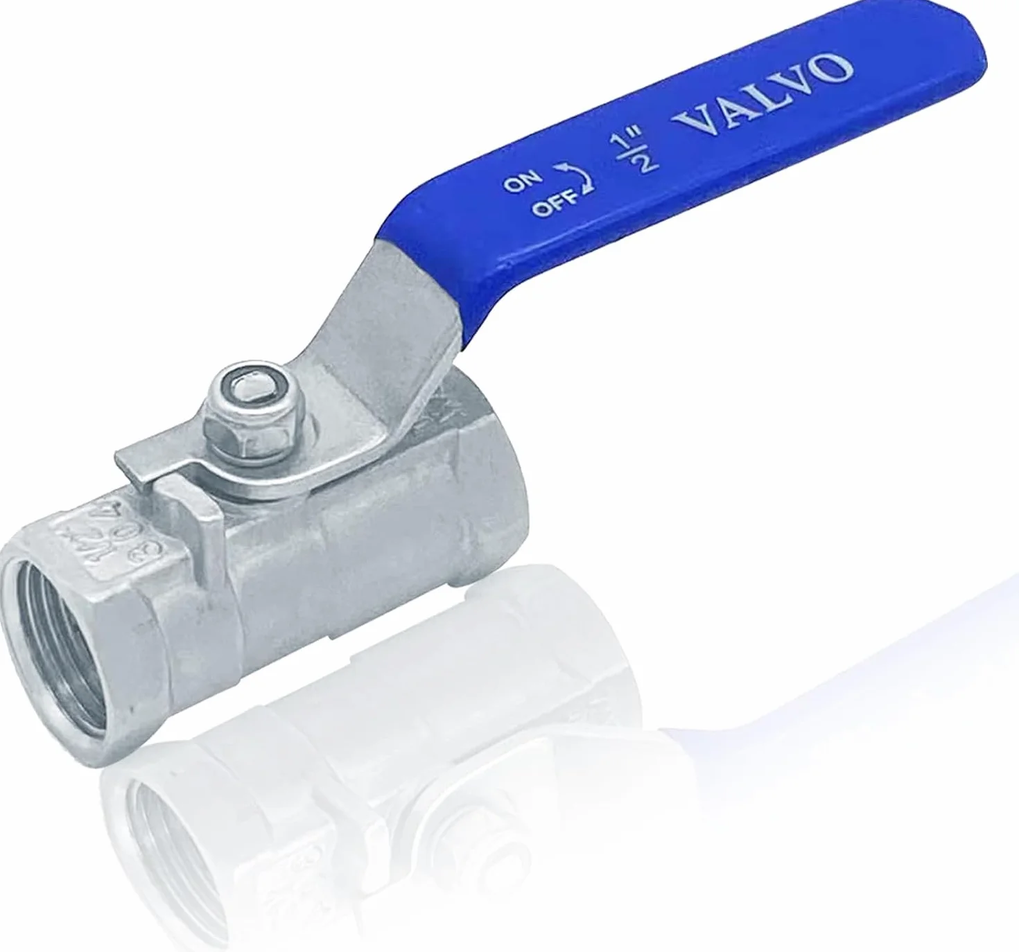 Zawór kulowy, gwint wewnętrzny, 1/2" mini zawór kulowy ze stali nierdzewnej 304 z uchwytem dźwigniowym, zawór kulowy, ręczny zawór odcinający, 1 sztuka
