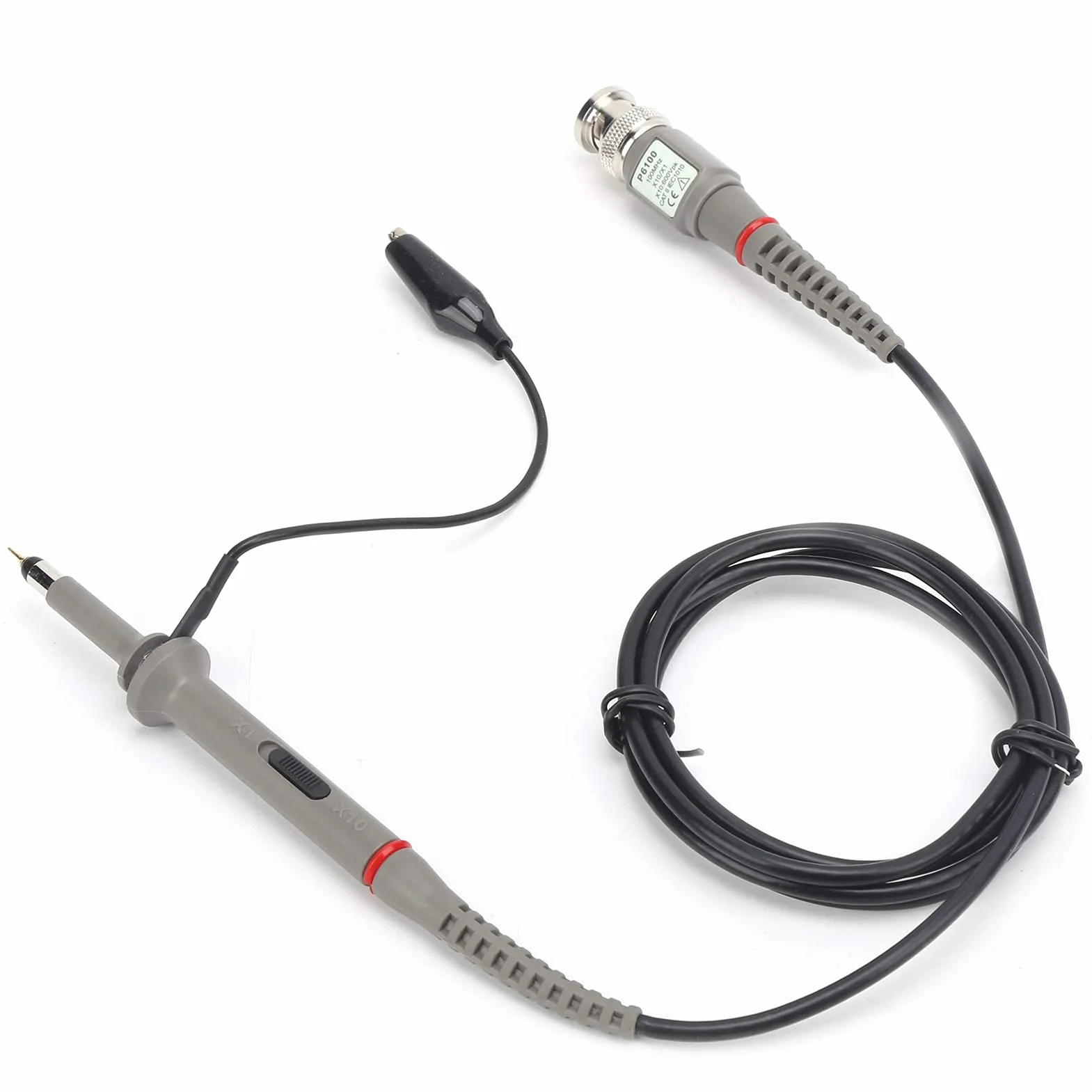 Sonda Testowa, Oscyloskop P6100 1X 10X 6 MHz-100 MHz Cyfrowe Profesjonalne Przenośne L Sondy Akcesoria do Instalacji Zamiennych Ogólnego Przeznaczenia