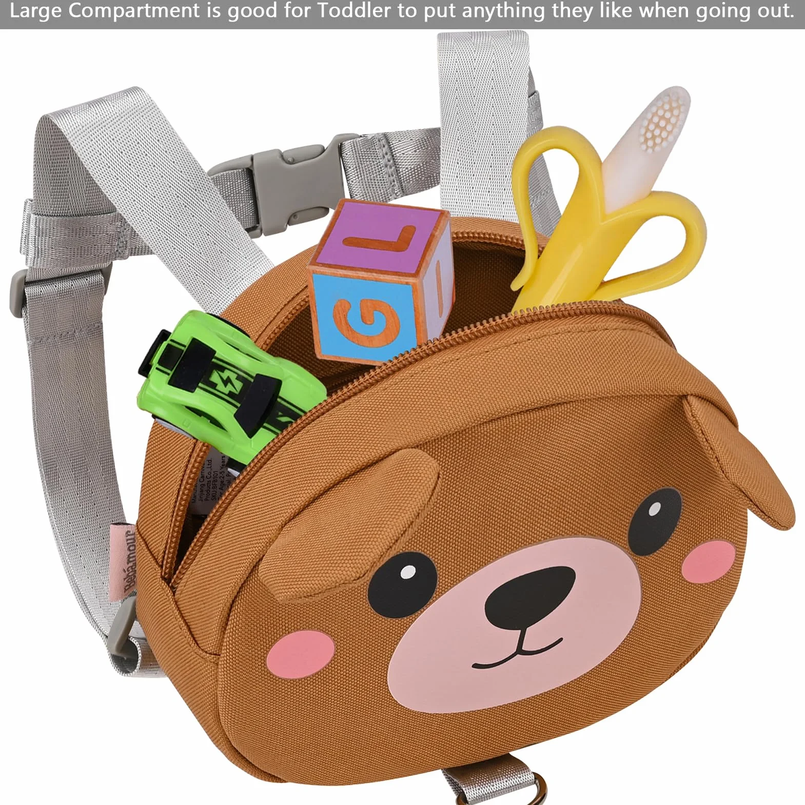 Bebamour Animal Toddler Backpack z wodzami bezpieczeństwa Mini torba ze smyczą dla dzieci Przenośny plecak z szelkami dla chłopców i dziewcząt
