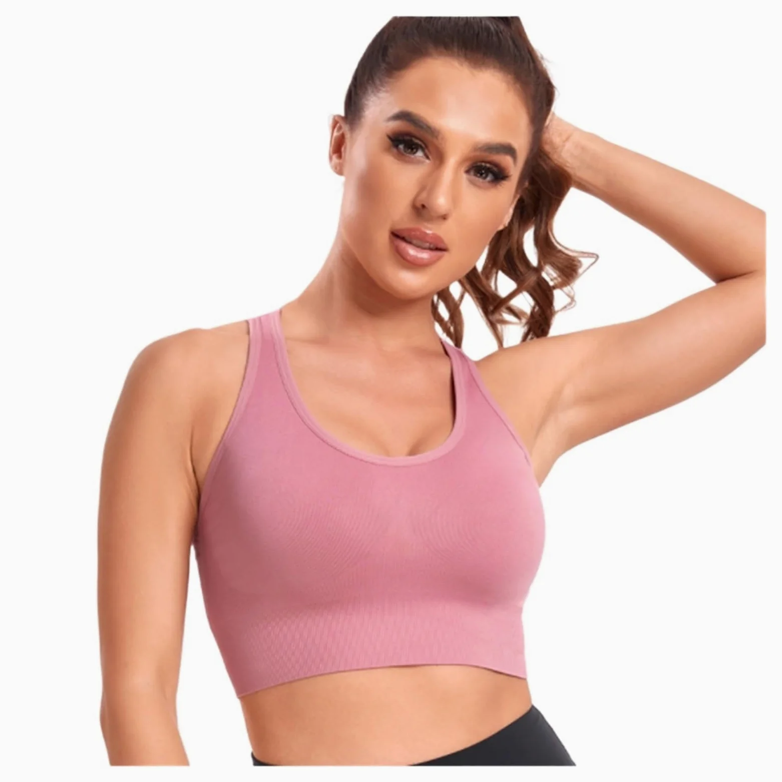 Biustonosz Sportowy Fitness Damski Stanik Sportowy Wspierający Wyściełane Paski Krzyżowe Fitness Yoga Body Running Sports Bra Stanik Sportowy Damski